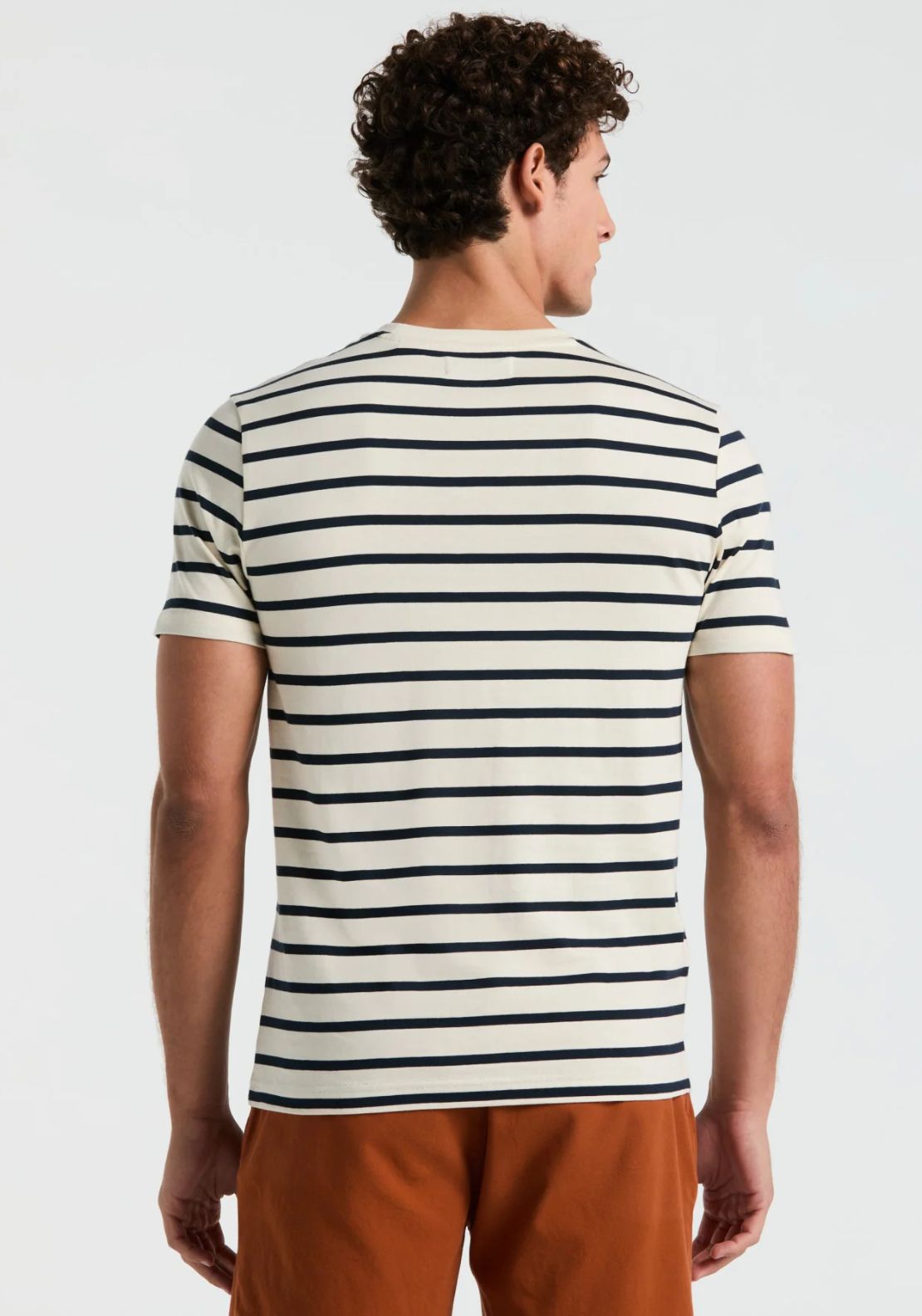 Penguin Breton Striped T-Shirt - 252 Birch 2 Shaws Department Stores