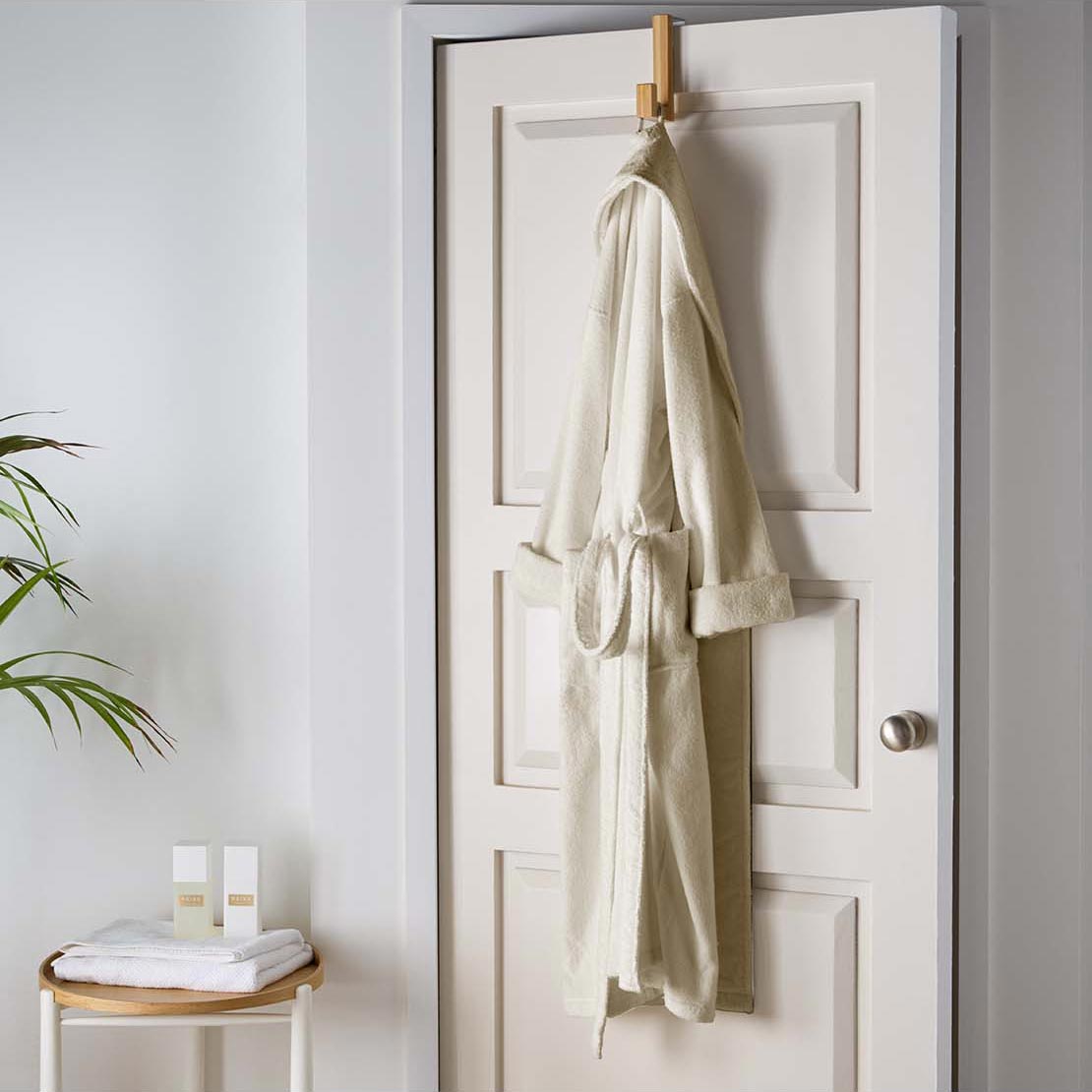 The Home Collection Organic Cotton Bath Robe - Grey 2 Shaws Department Stores