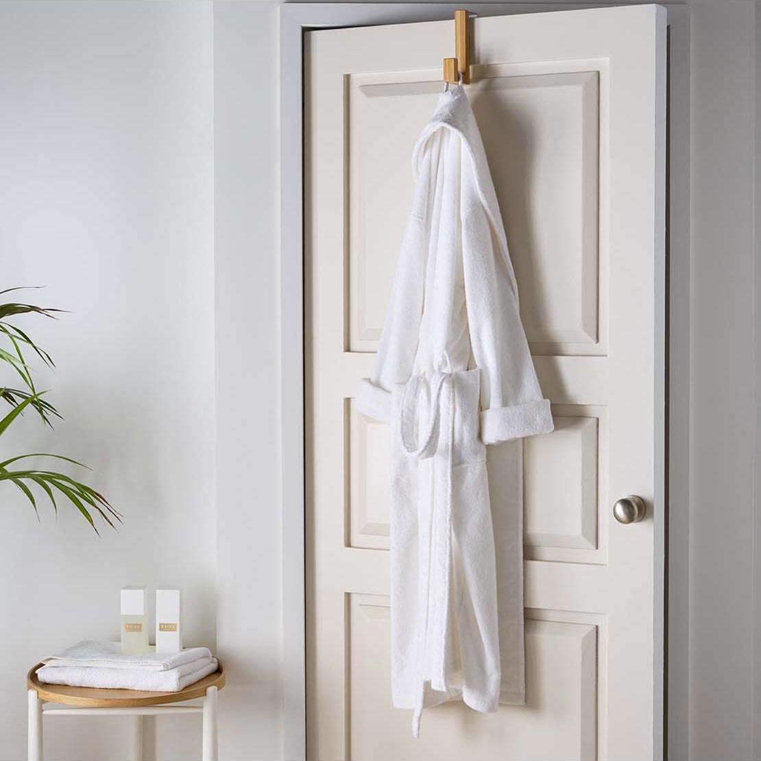 The Home Collection Organic Cotton Bath Robe - Grey 1 Shaws Department Stores