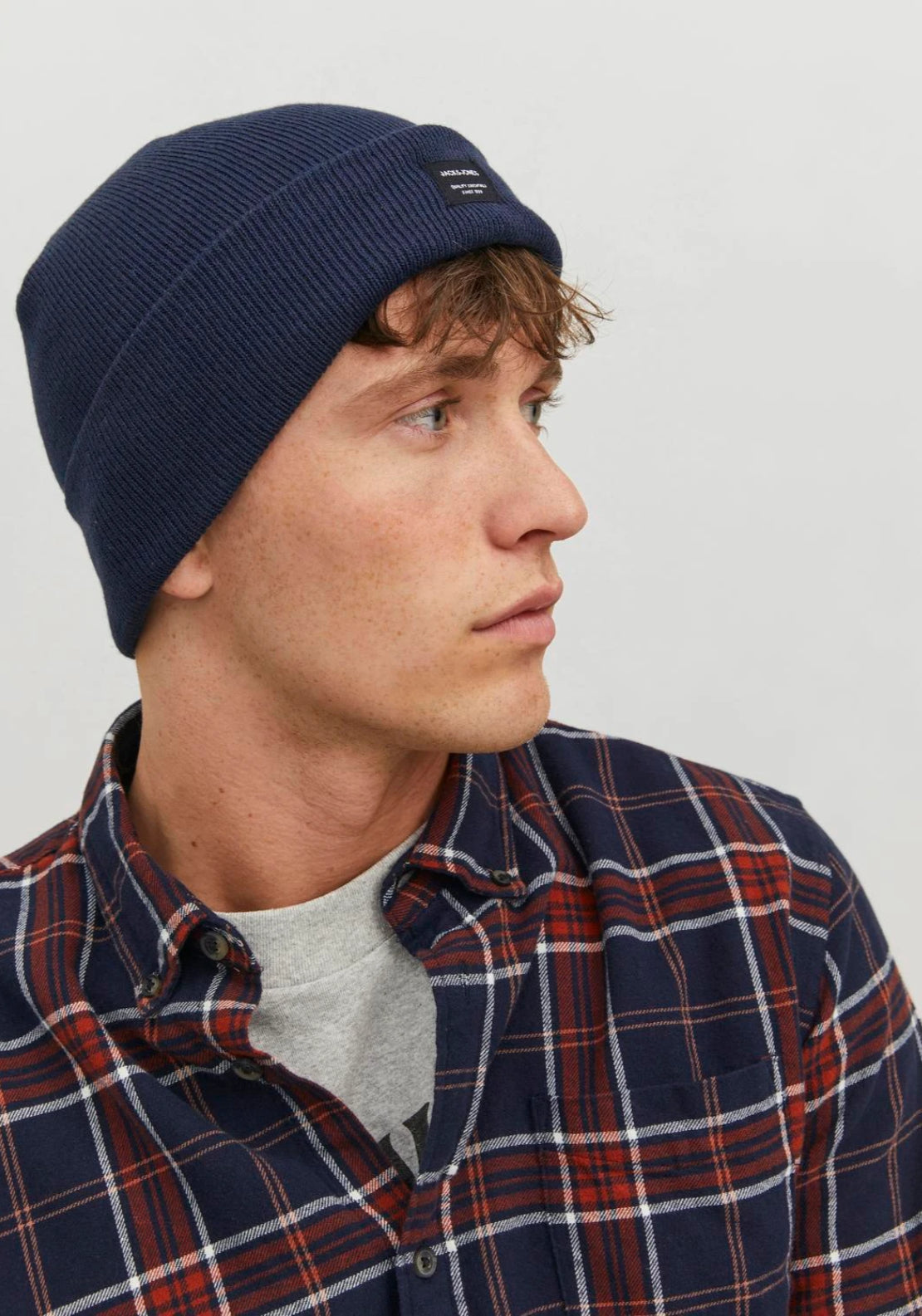 Jack &amp; Jones Beanie - Blue 1 Shaws Department Stores