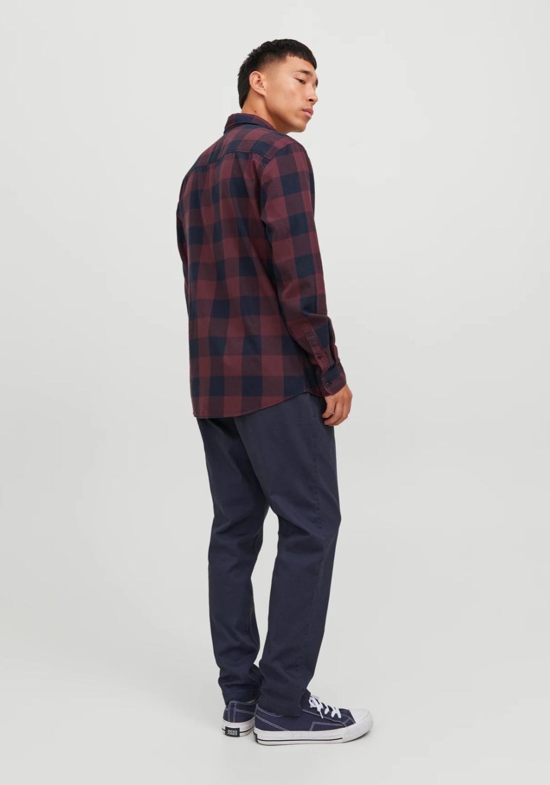 Jack &amp; Jones Slim Fit Check Shirt - Port Royale 2 Shaws Department Stores