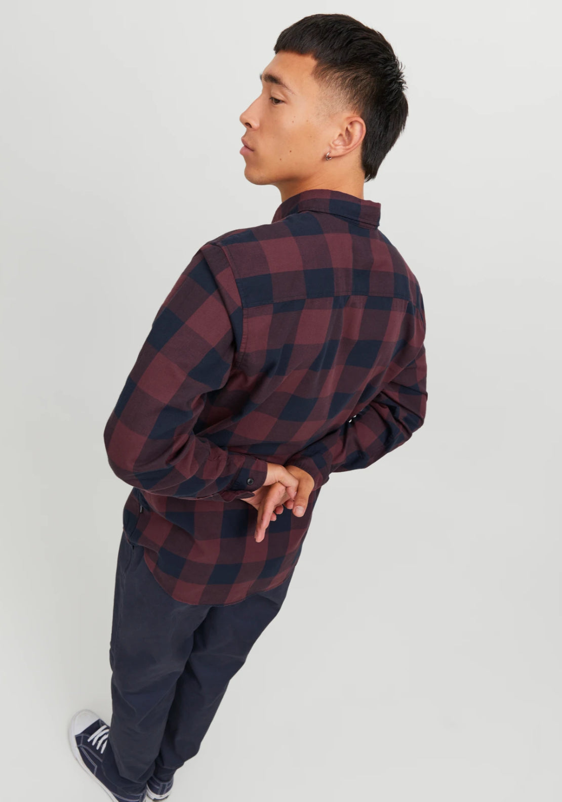 Jack &amp; Jones Slim Fit Check Shirt - Port Royale 3 Shaws Department Stores