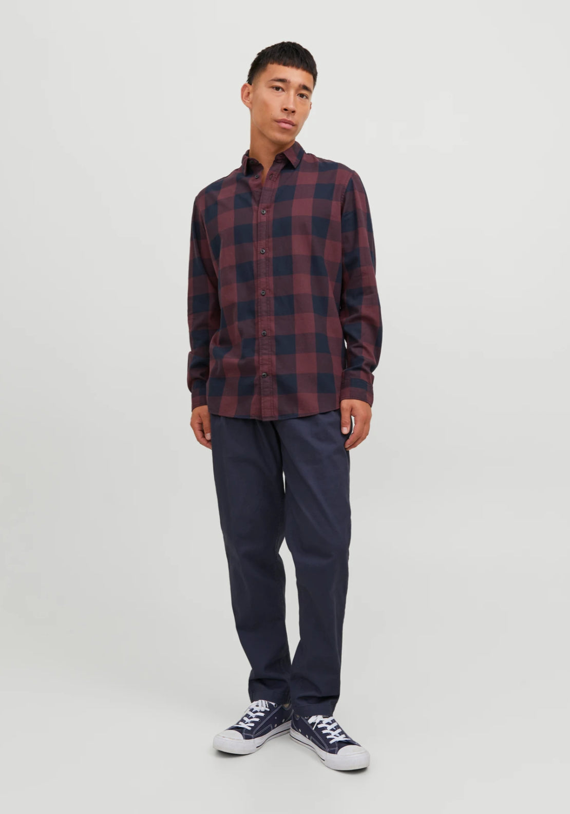 Jack &amp; Jones Slim Fit Check Shirt - Port Royale 4 Shaws Department Stores