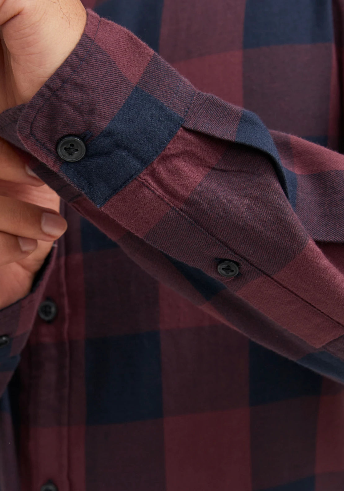 Jack &amp; Jones Slim Fit Check Shirt - Port Royale 5 Shaws Department Stores
