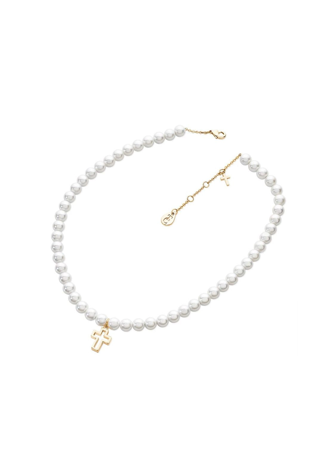 Tipperary Jewellery Pearl Necklace With Gold Charm - Silver 1 Shaws Department Stores