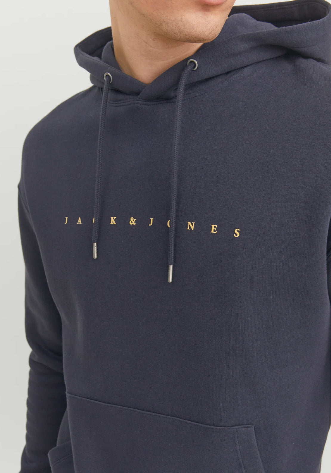 Jack &amp; Jones Logo Hoodie - Navy 3 Shaws Department Stores