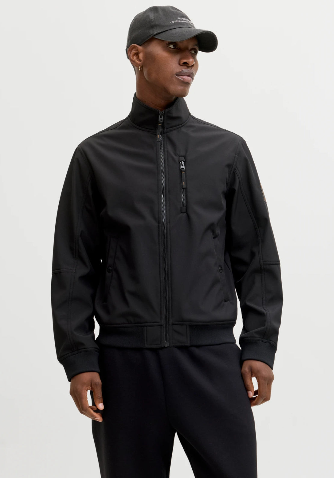 Jack &amp; Jones Softshell Jacket - Black 1 Shaws Department Stores