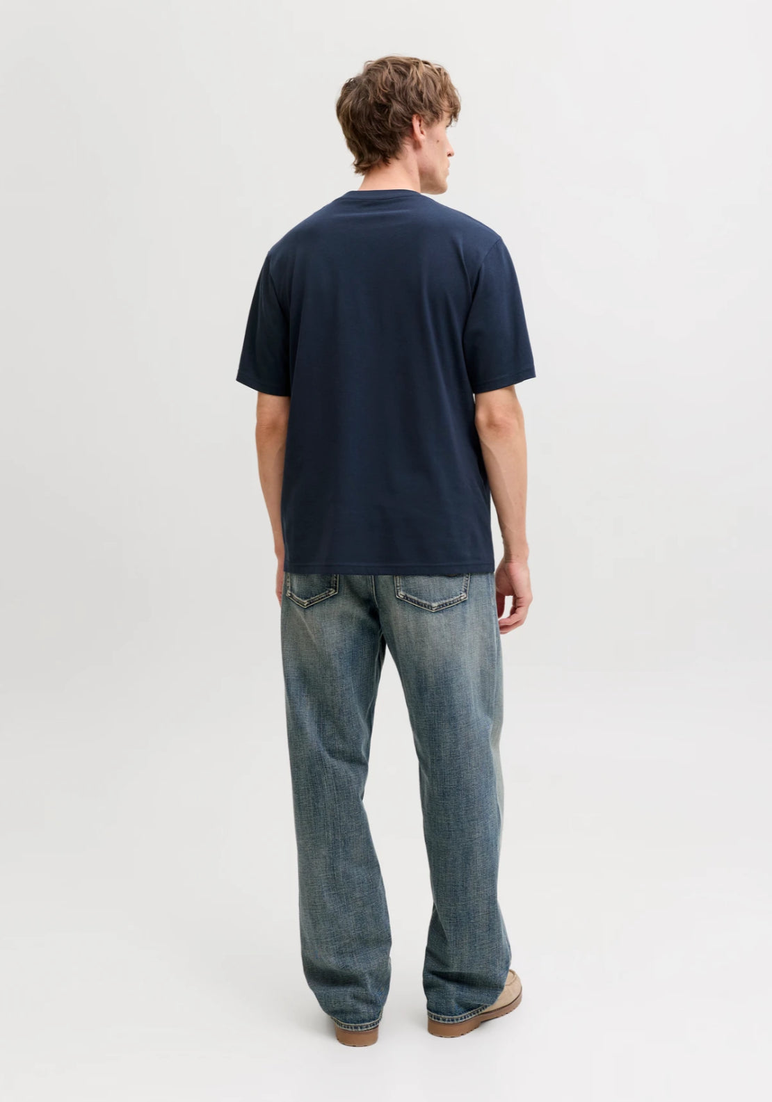 Jack &amp; Jones Short Sleeve T-Shirt - Blue 3 Shaws Department Stores