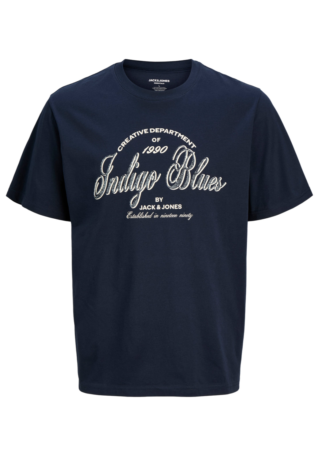 Jack &amp; Jones Short Sleeve T-Shirt - Blue 7 Shaws Department Stores