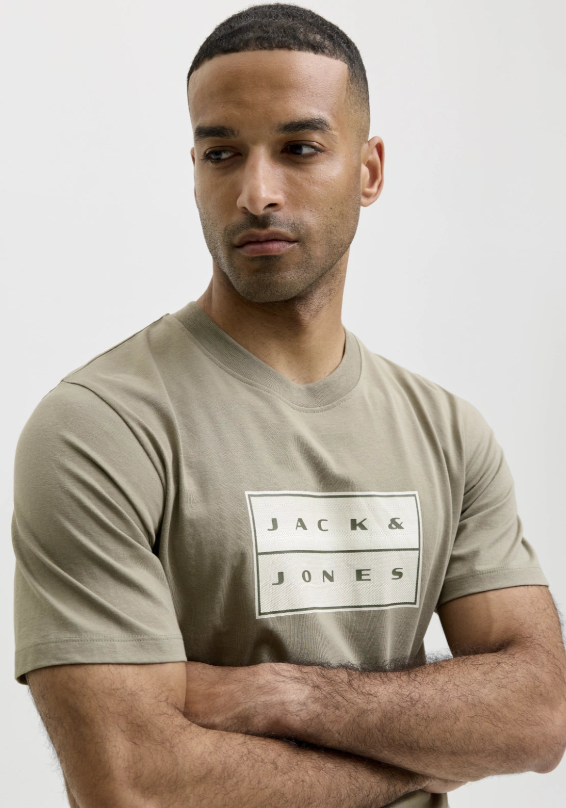 Fusion Box Print Tee - Vetiver