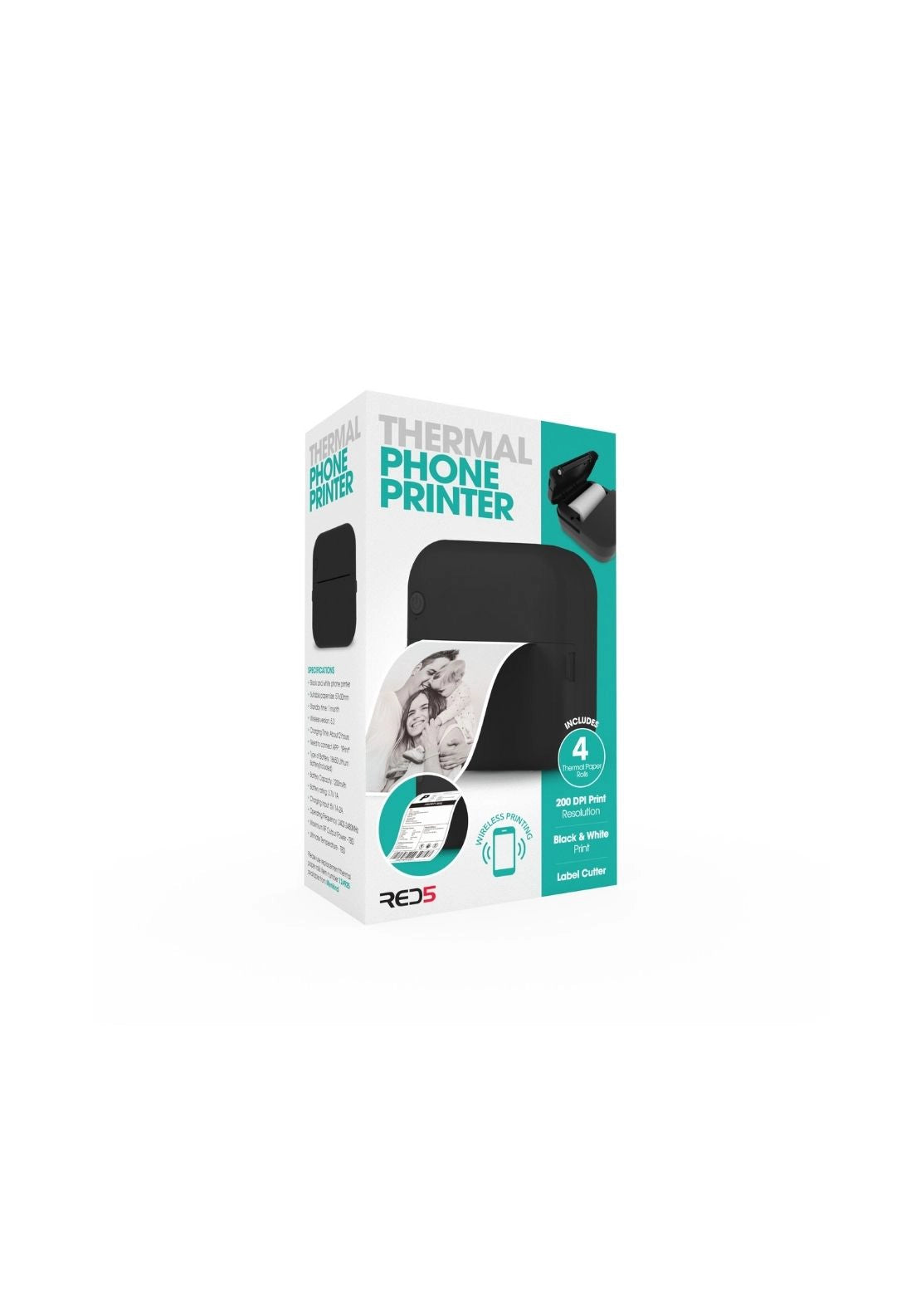 Thermal Phone Printer - Black