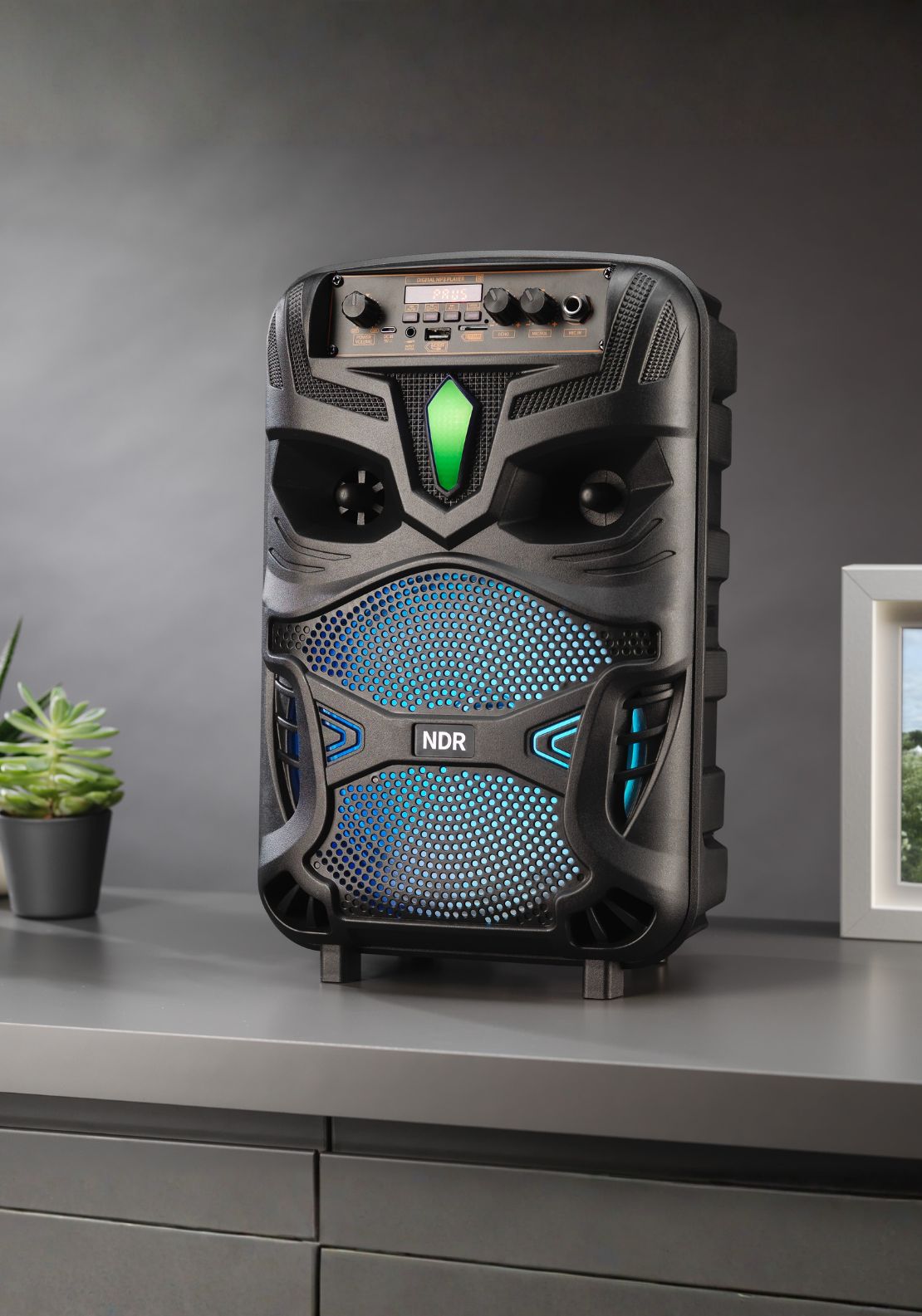 The Home Collection Wireless Karaoke Speaker With Mic - Black 1 Shaws Department Stores