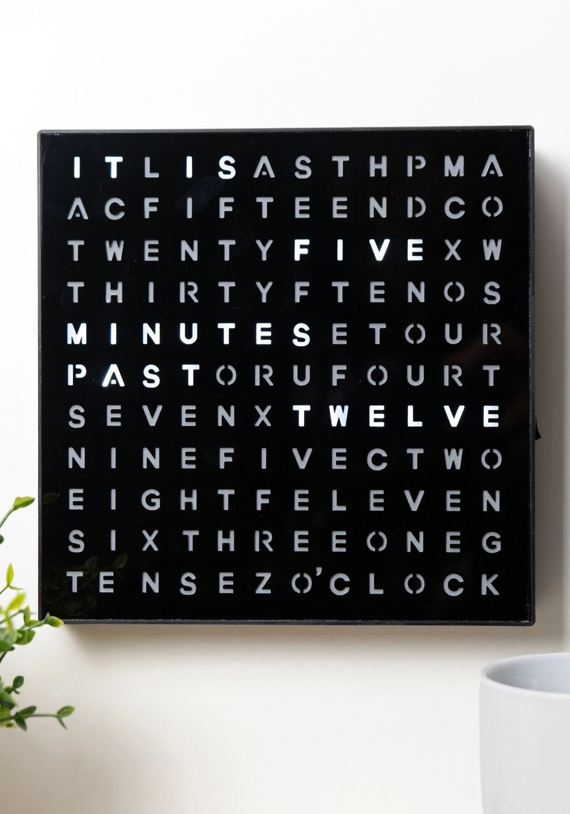 LED Word Clock - Black