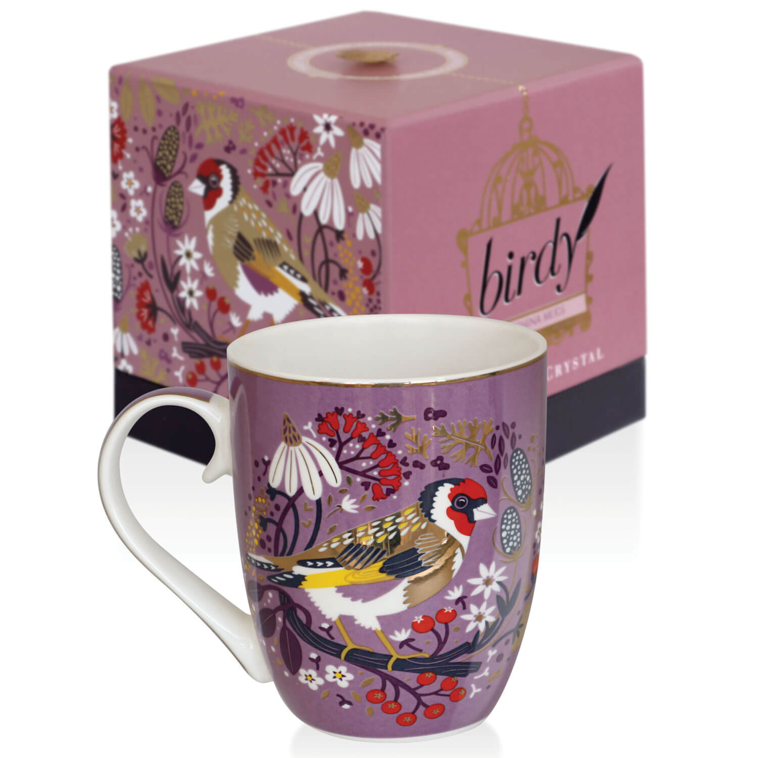 Tipperary Crystal Birdy Goldfinch Mug &amp; Gift Box 1 Shaws Department Stores