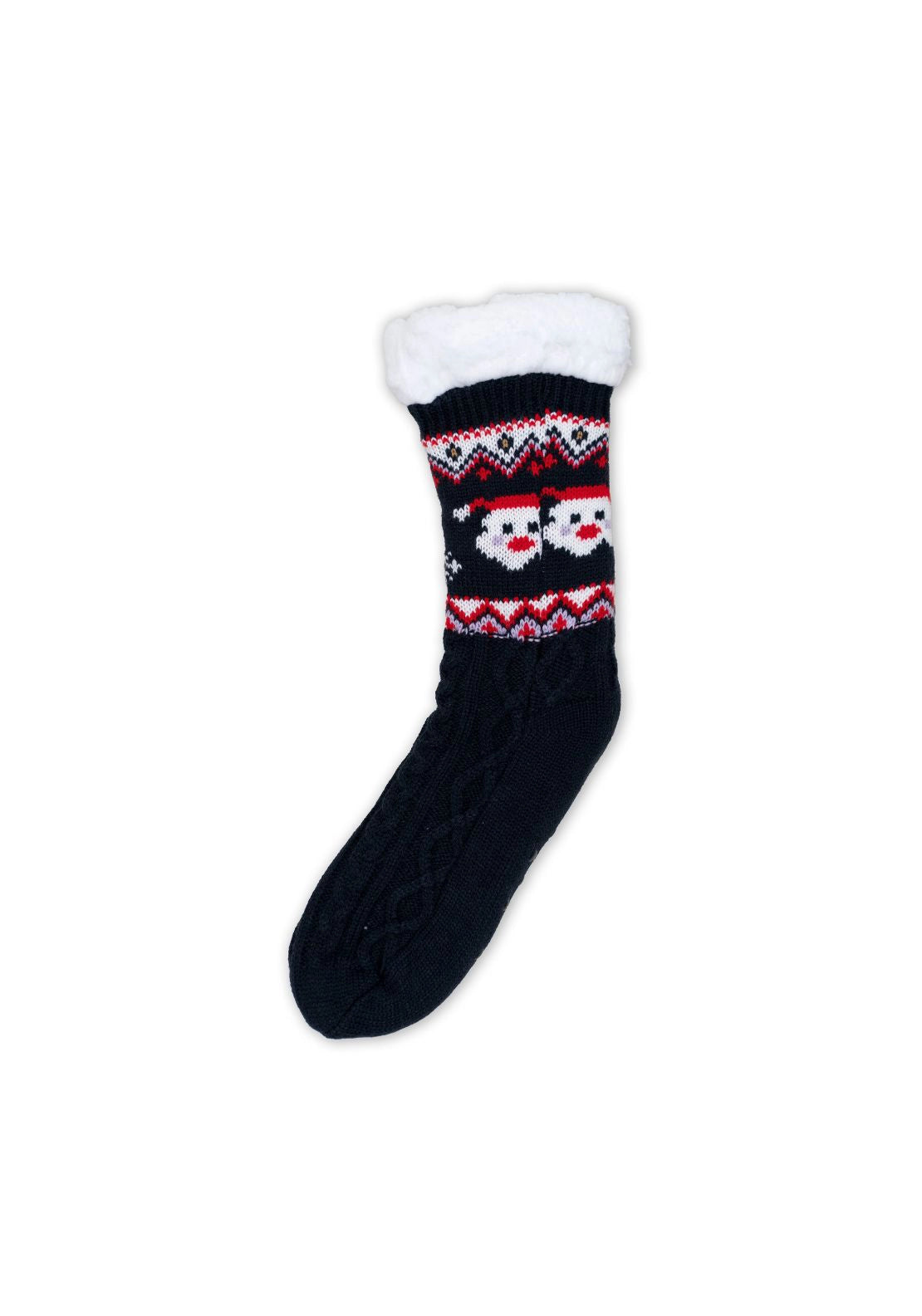 Passion Accessories Christmas Snuggle Socks - Argyle Navy 2 Shaws Department Stores