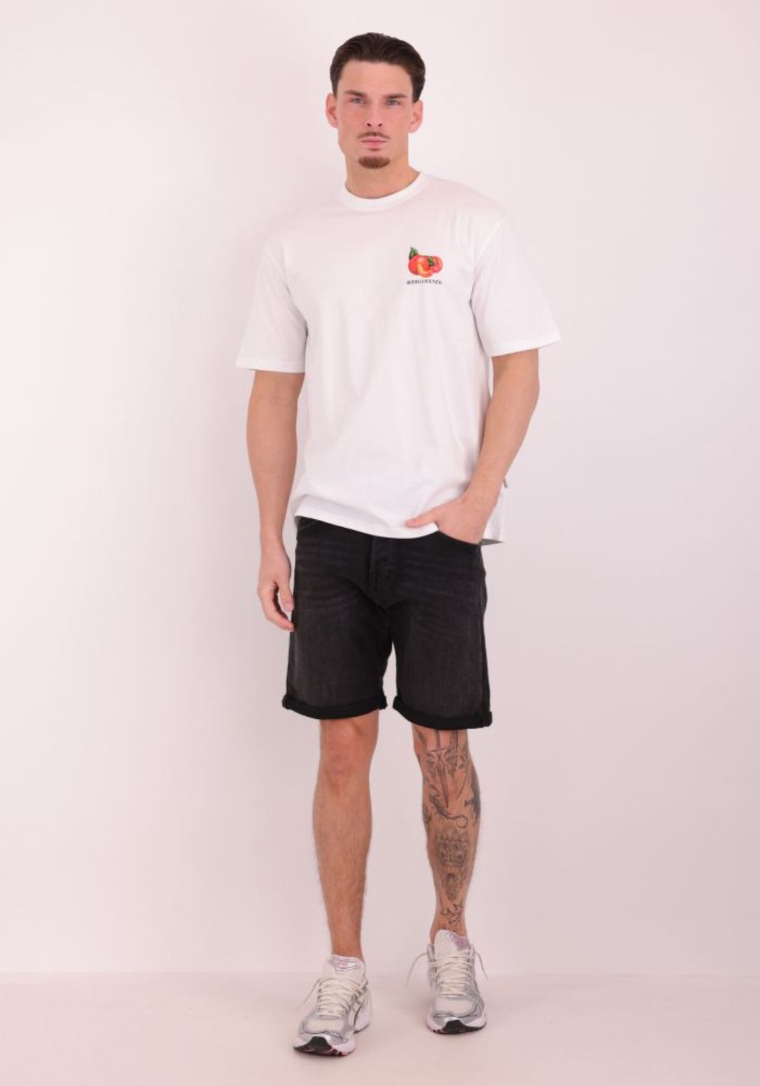 Only &amp; Sons Tasty Print Tee - White 4 Shaws Department Stores