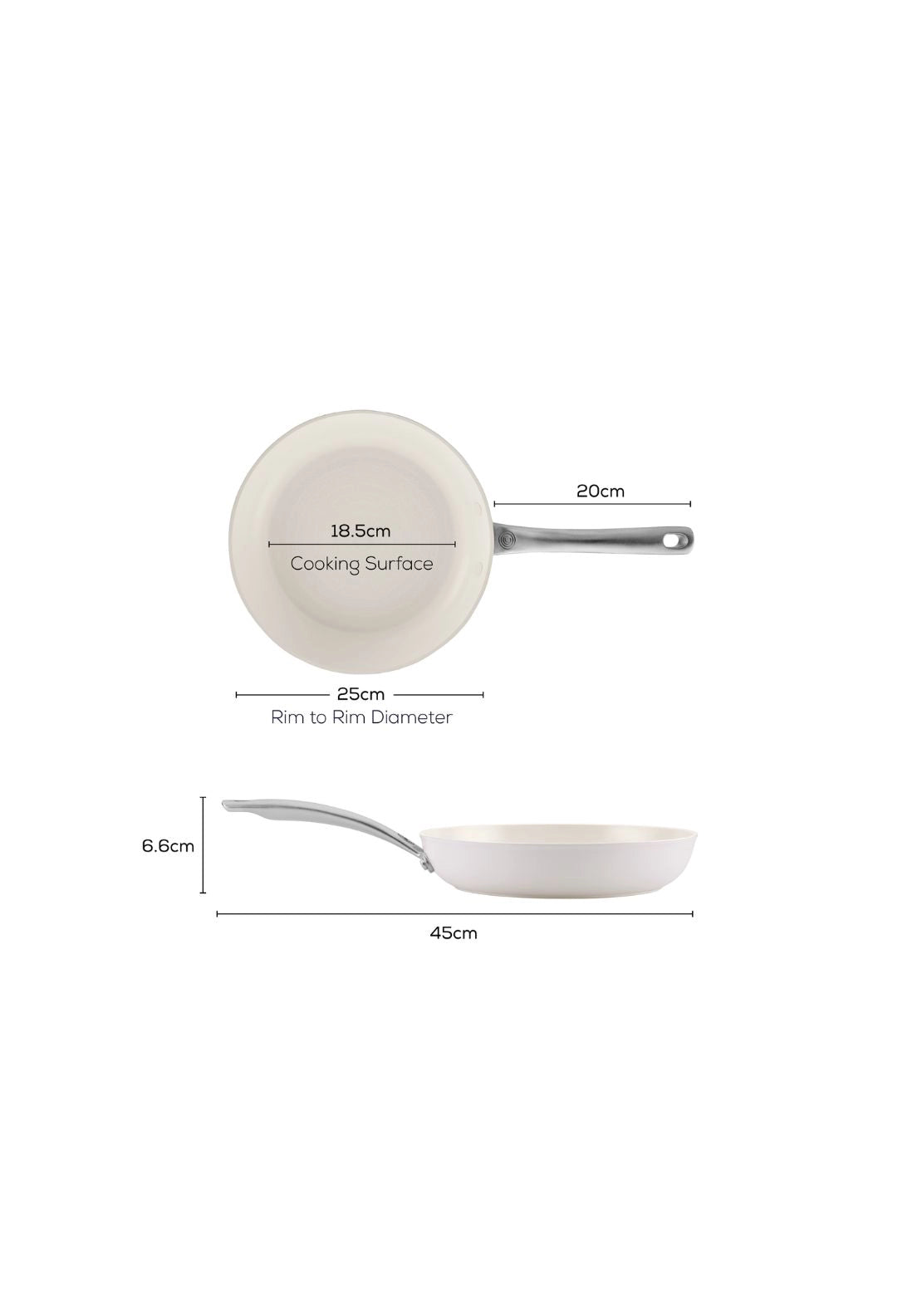 Halo With Laserdefense Skillet 25cm - White