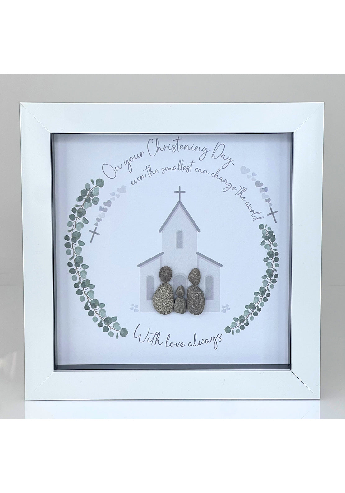 La De Da On Your Christening Day Pebble Frame 1 Shaws Department Stores