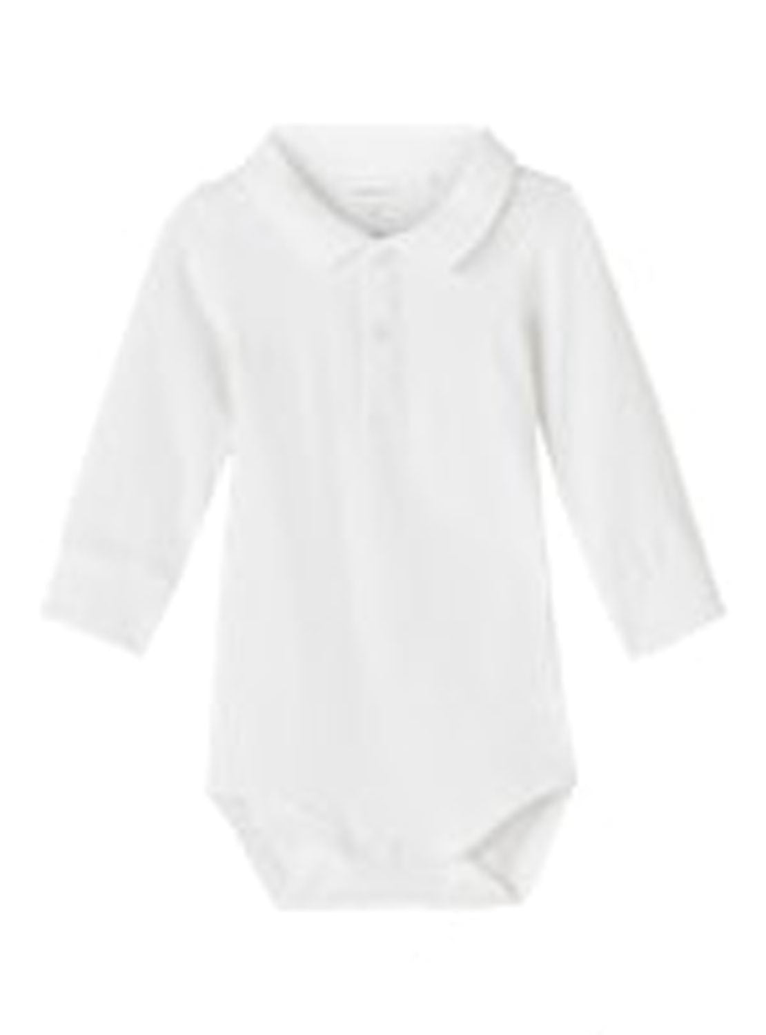 Name It Baby Boy Long Sleeve Bodysuit - White 1 Shaws Department Stores