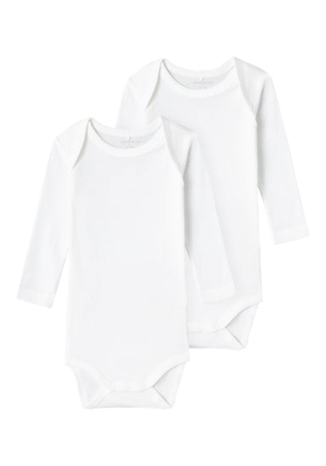 Name It 2 Pack Long Sleeve Bodysuit - White 1 Shaws Department Stores