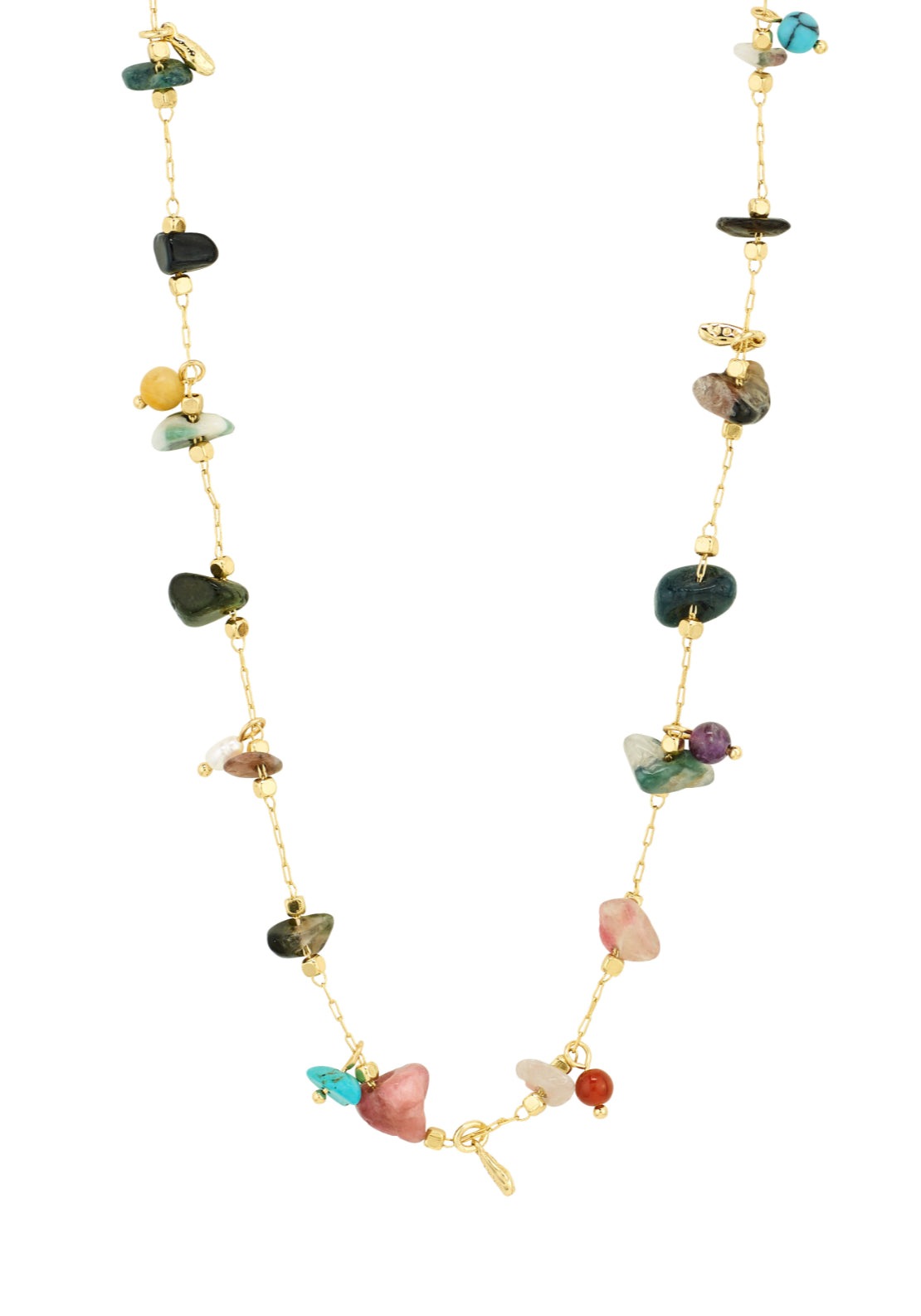 Here Gold Plated Necklace - Gold/multi