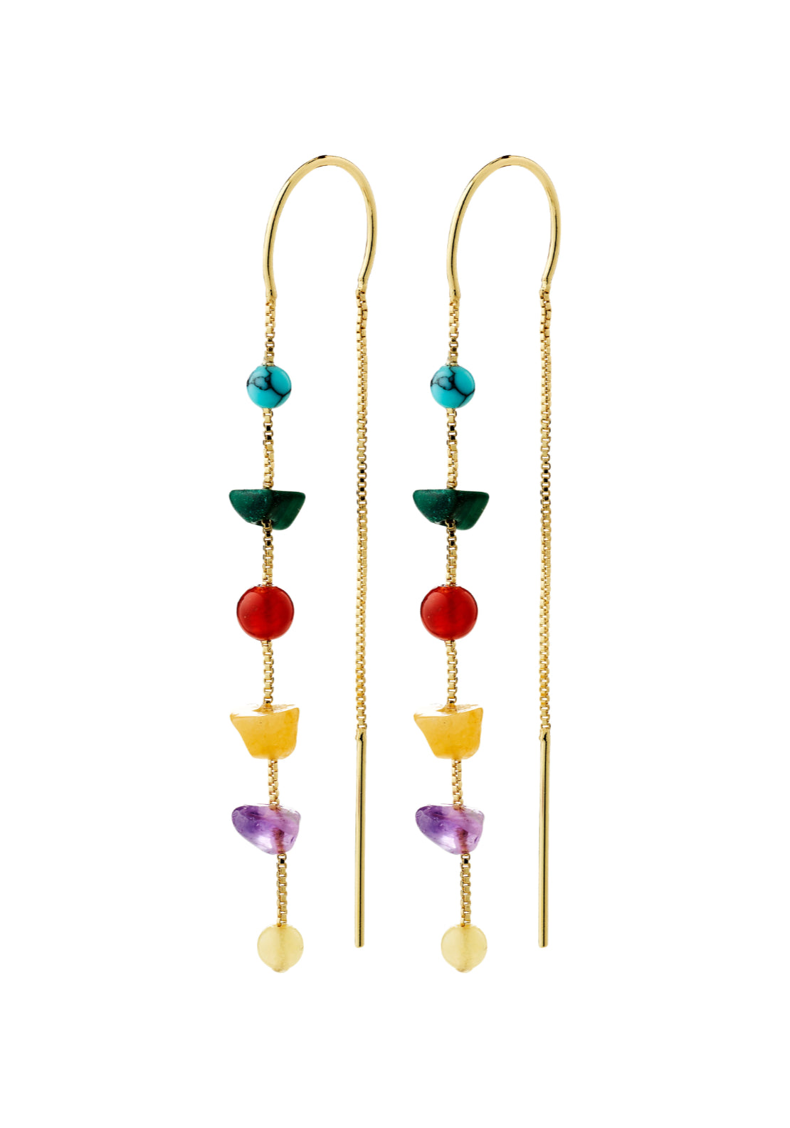 Here Gold Plated Earrings - Gold/multi