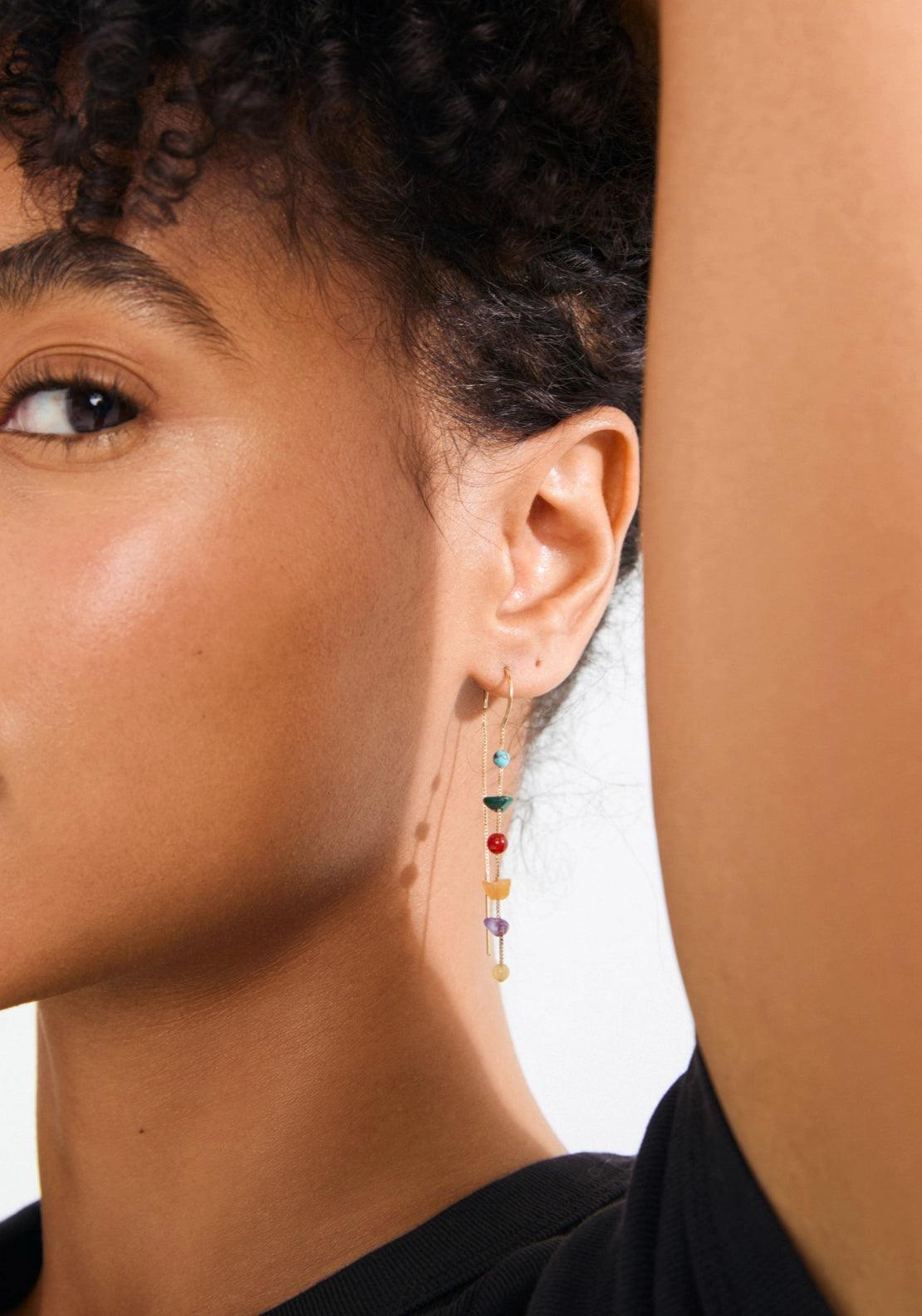 Here Gold Plated Earrings - Gold/multi