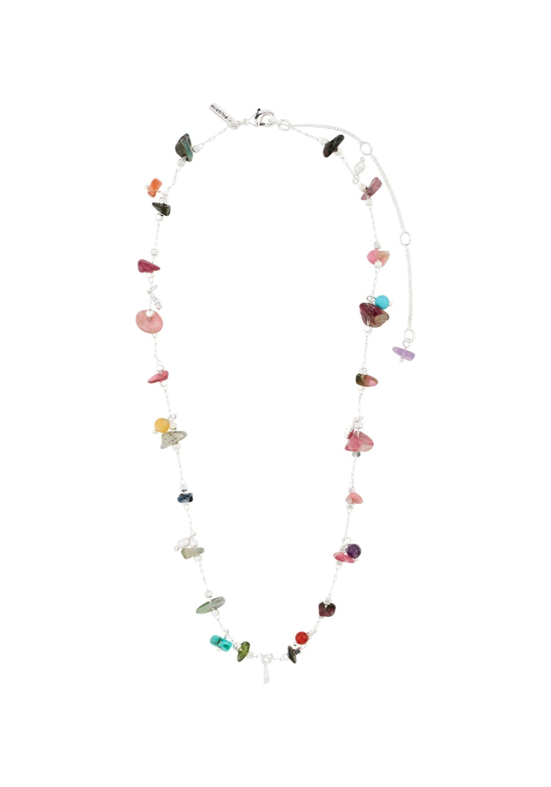 Here Silver Plated Necklace - Silver/multi