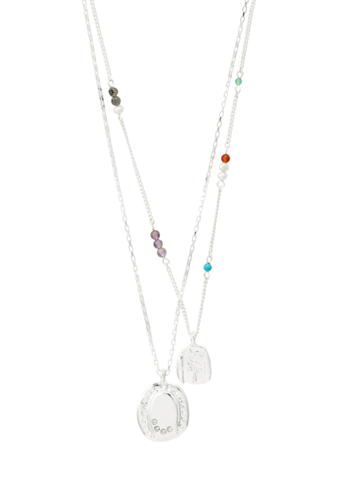 Here Silver Plated Necklace - Silver