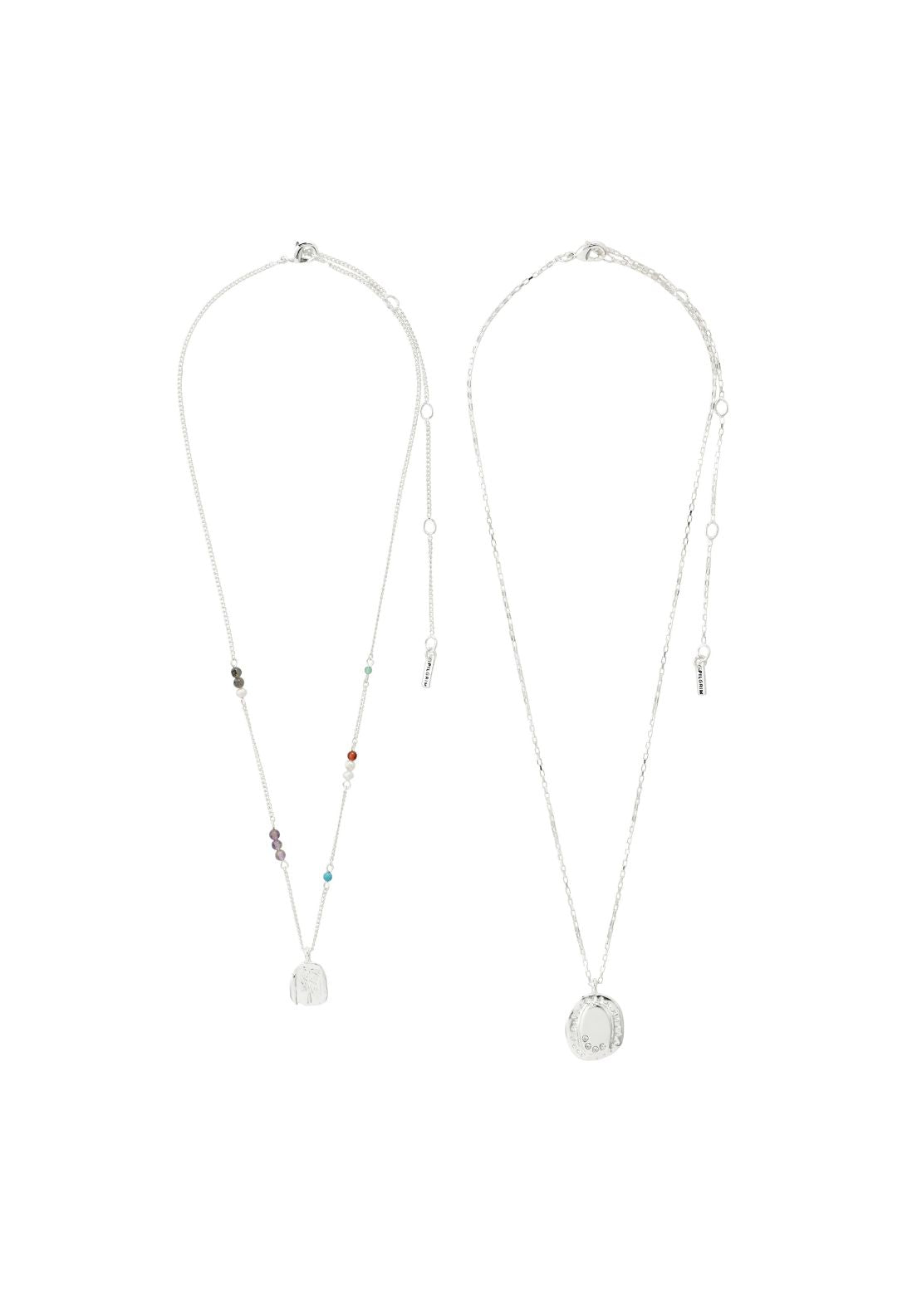 Here Silver Plated Necklace - Silver