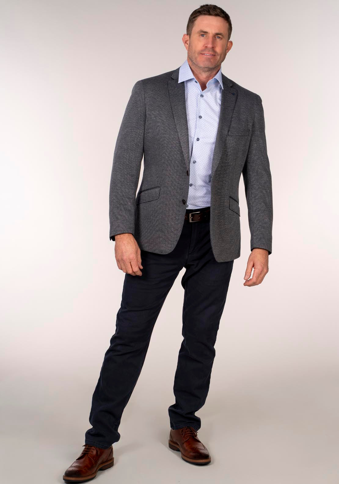 Daniel Grahame Daley Jacket - Navy 5 Shaws Department Stores