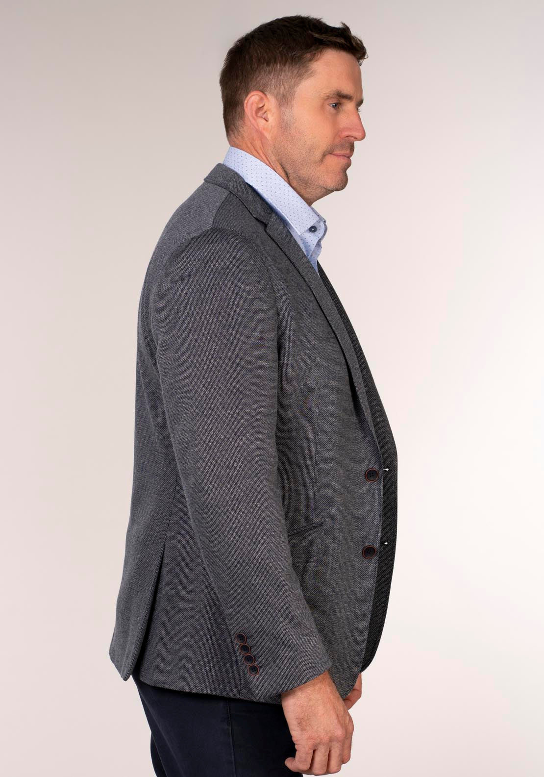 Daniel Grahame Daley Jacket - Navy 3 Shaws Department Stores