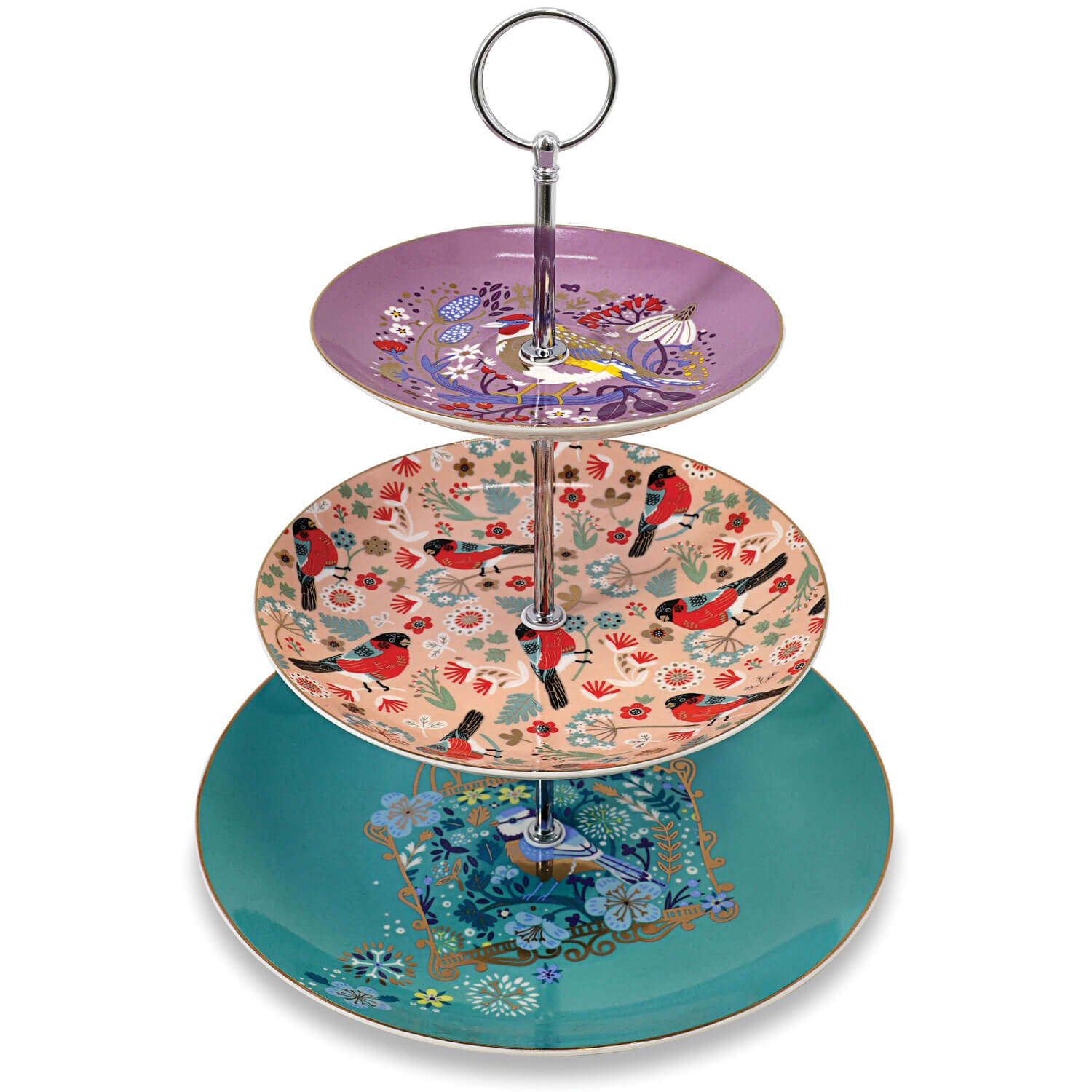 Tipperary Crystal Birdy 3 Tier Cake Stand 1 Shaws Department Stores