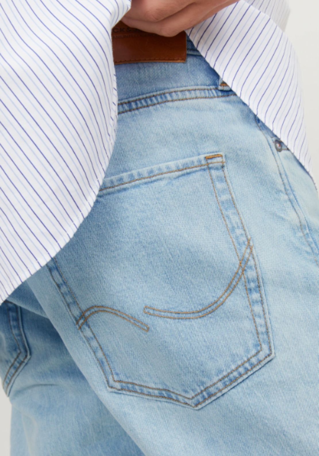 Jack &amp; Jones JJimike JJoriginal SBD 516 Noos Tapered Fit Jeans - Blue 4 Shaws Department Stores