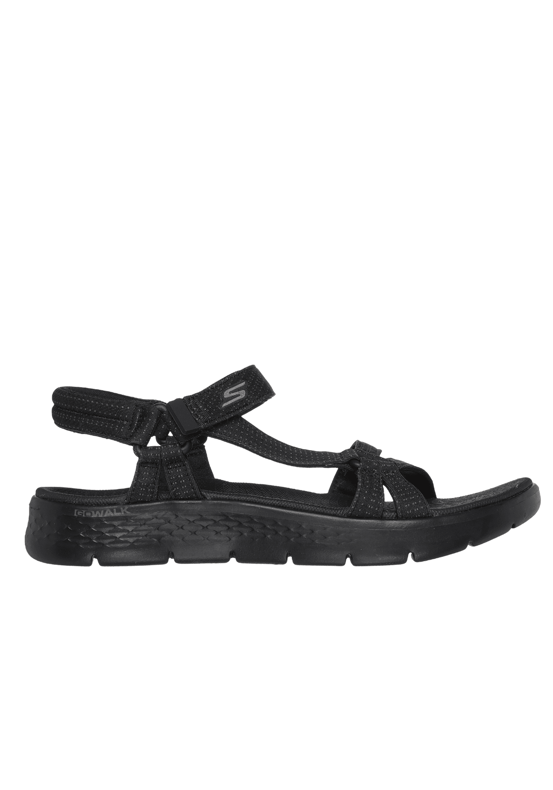 Skechers Go Walk Flex Sandal - Black 2 Shaws Department Stores