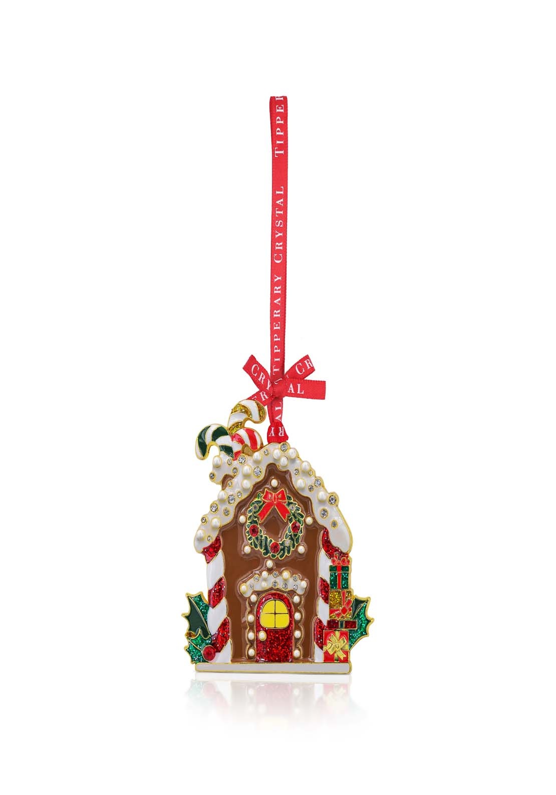 Tipperary Crystal Sparkle Gingerbread House Decoration 1 Shaws Department Stores