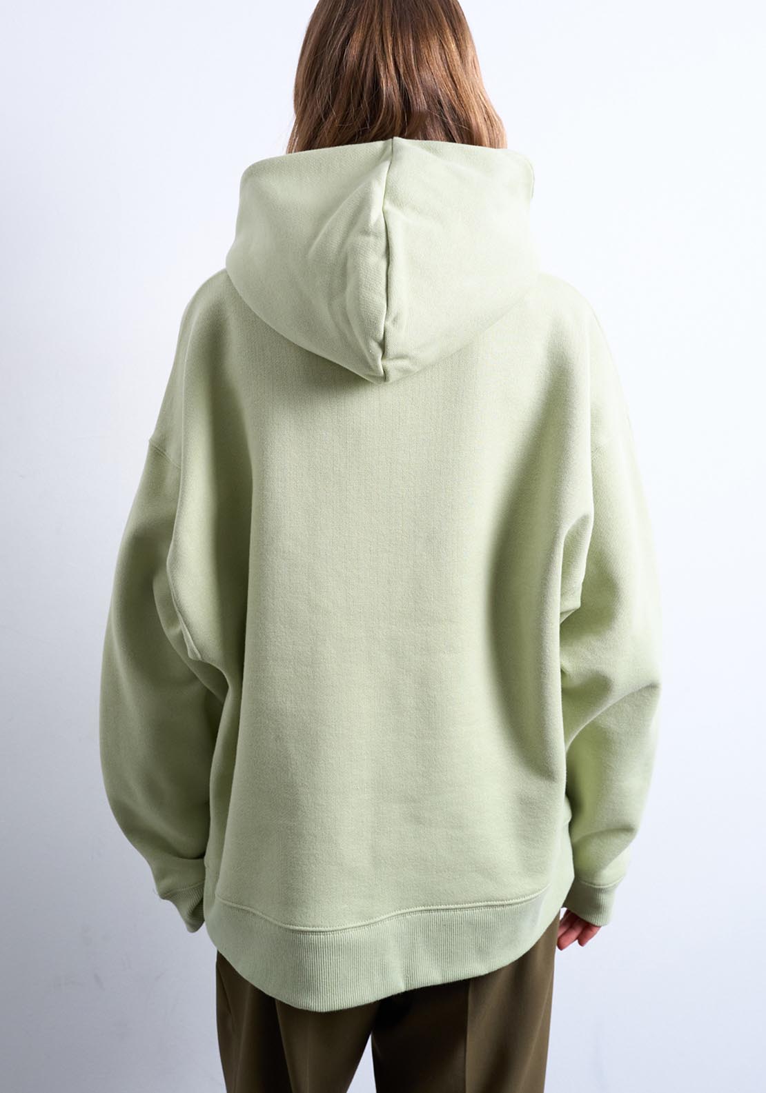 Topshop Cate Heavyweight Oversized Hoodie - Bright Green 2 Shaws Department Stores