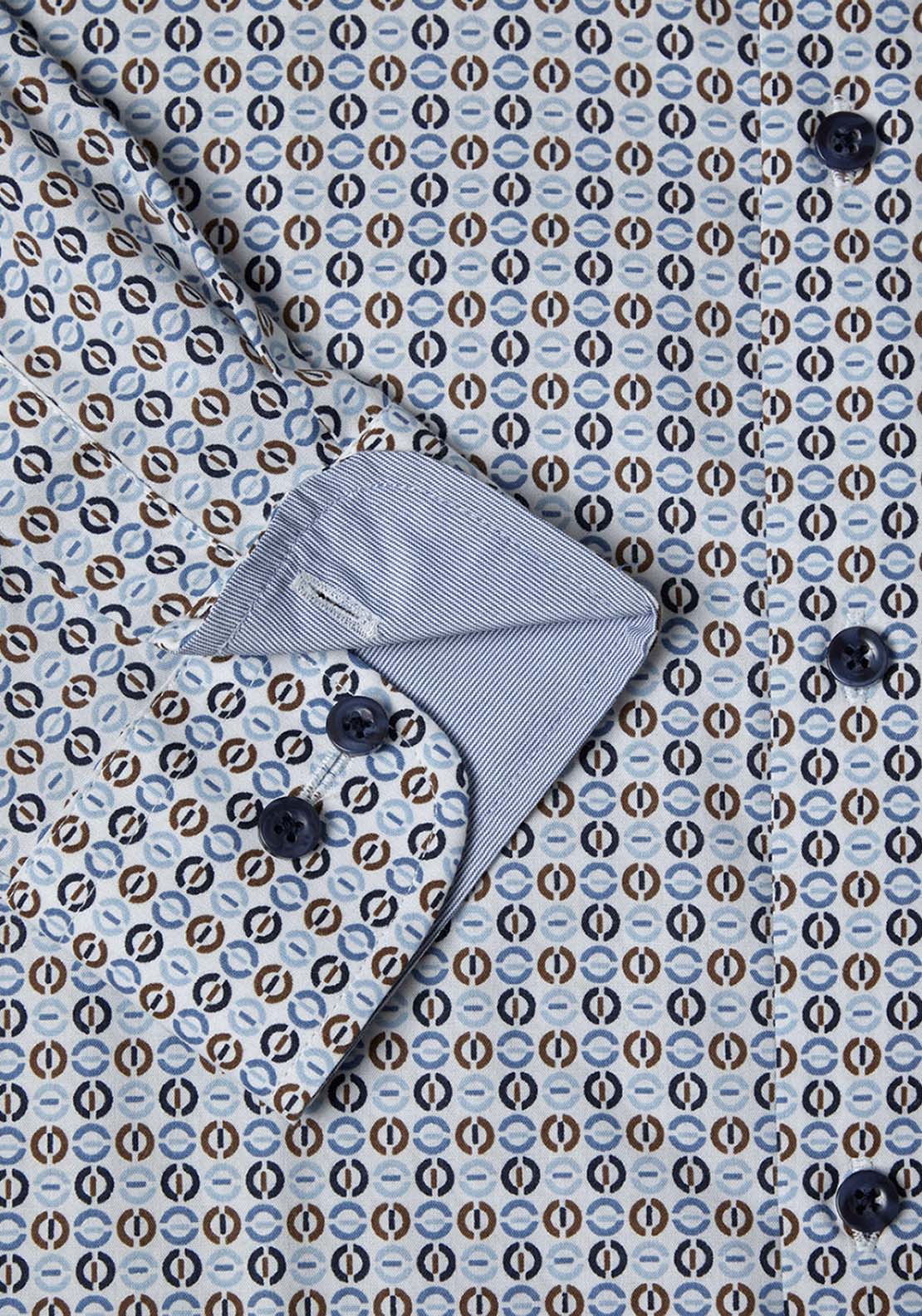 DG Drifter Regular Ivano Print Shirt - Blue