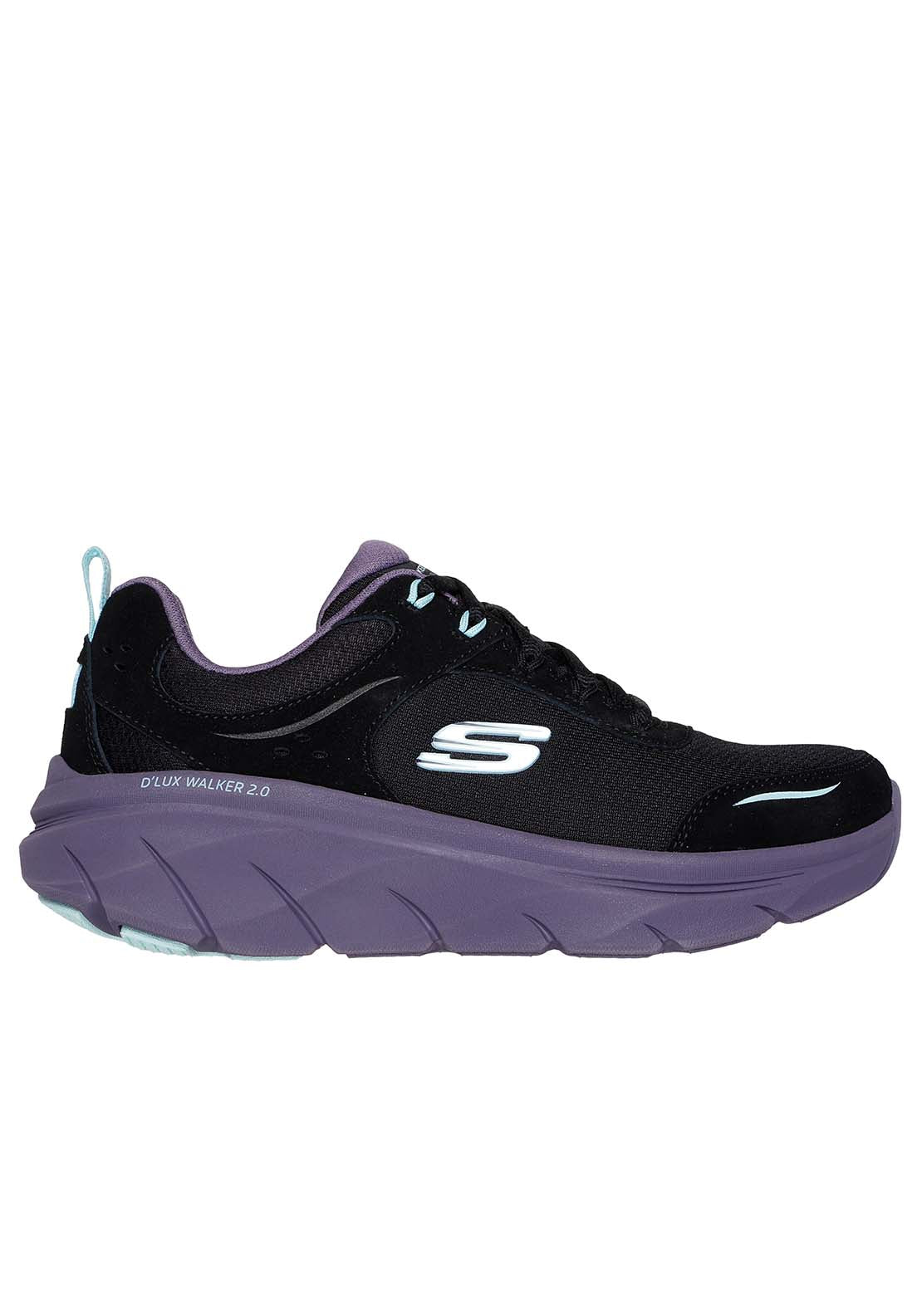 Skechers D Lux Walker 2.0 - Black/mint 4 Shaws Department Stores