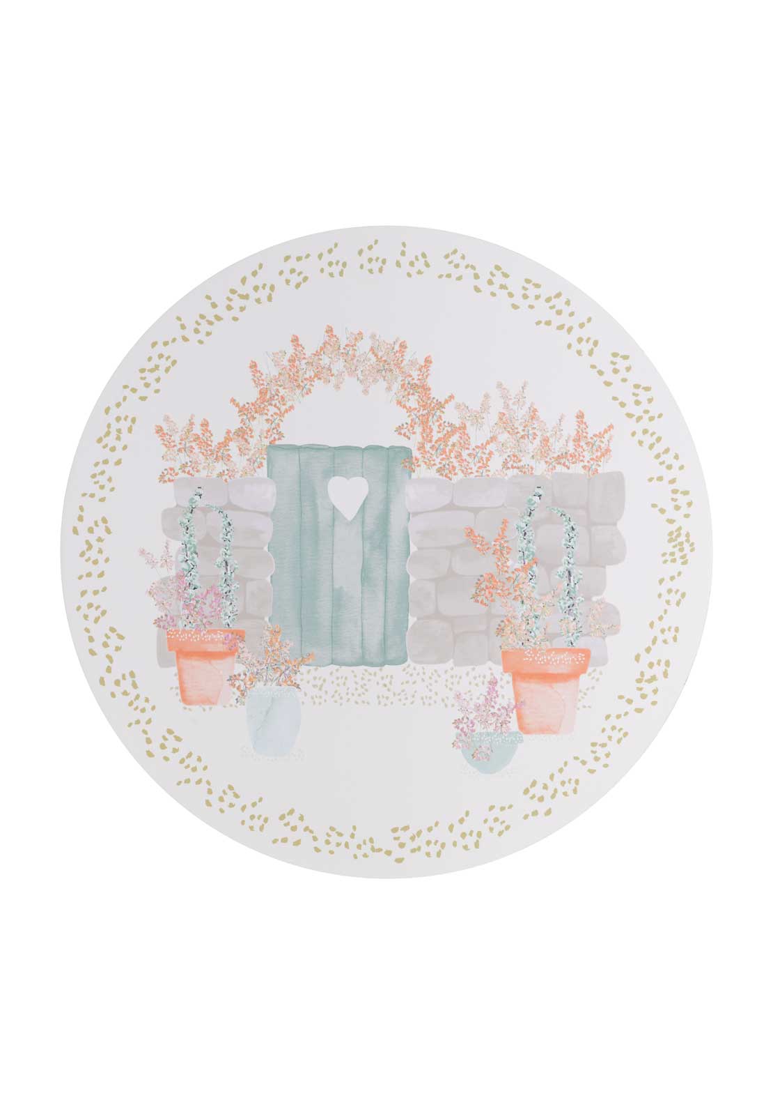Walled Garden Round Placemats Set Of 6
