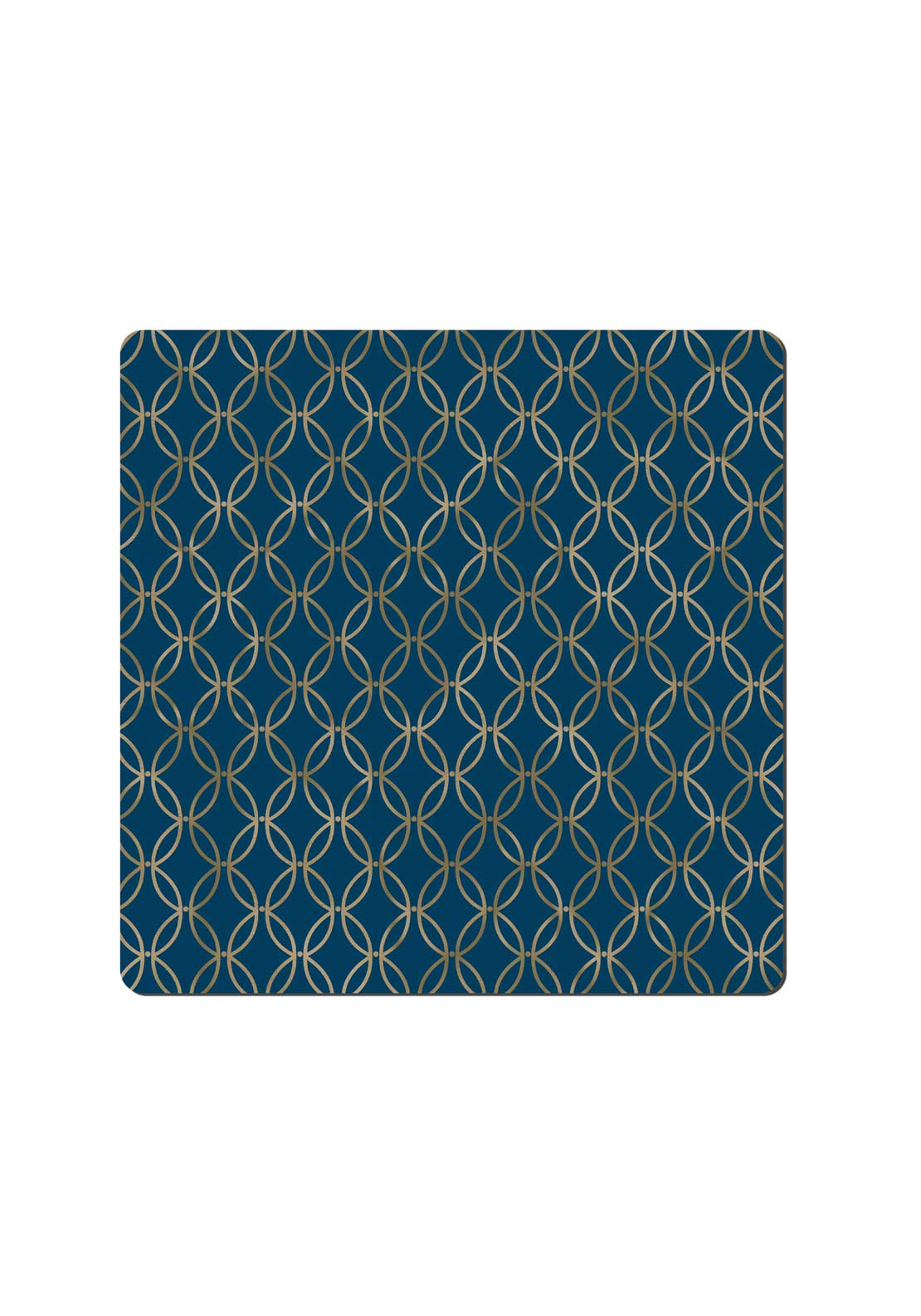 Modern Deco Placemats Set Of 6 - Blue