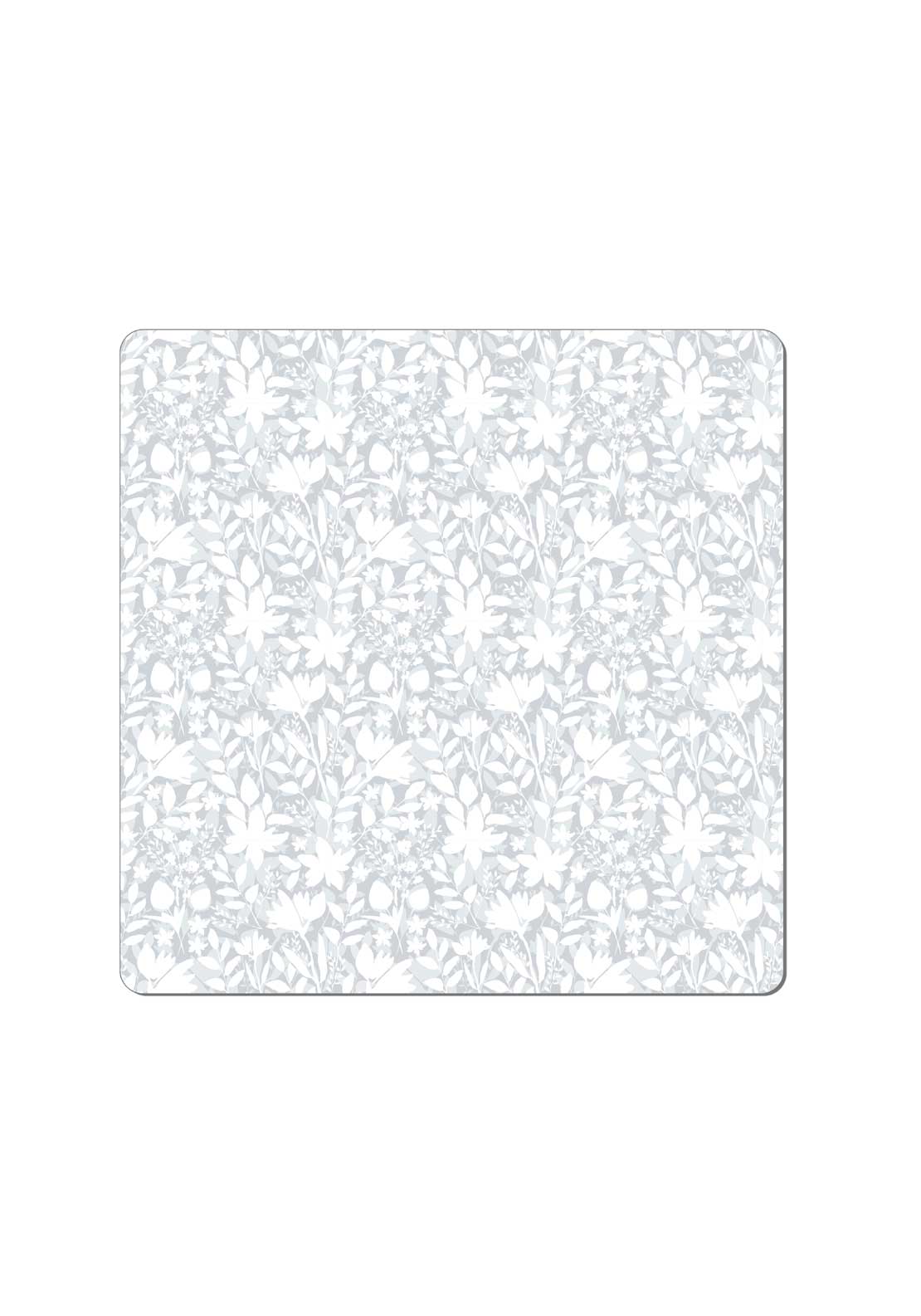 Grey Floral Placemats Set Of 6 - Grey Floral