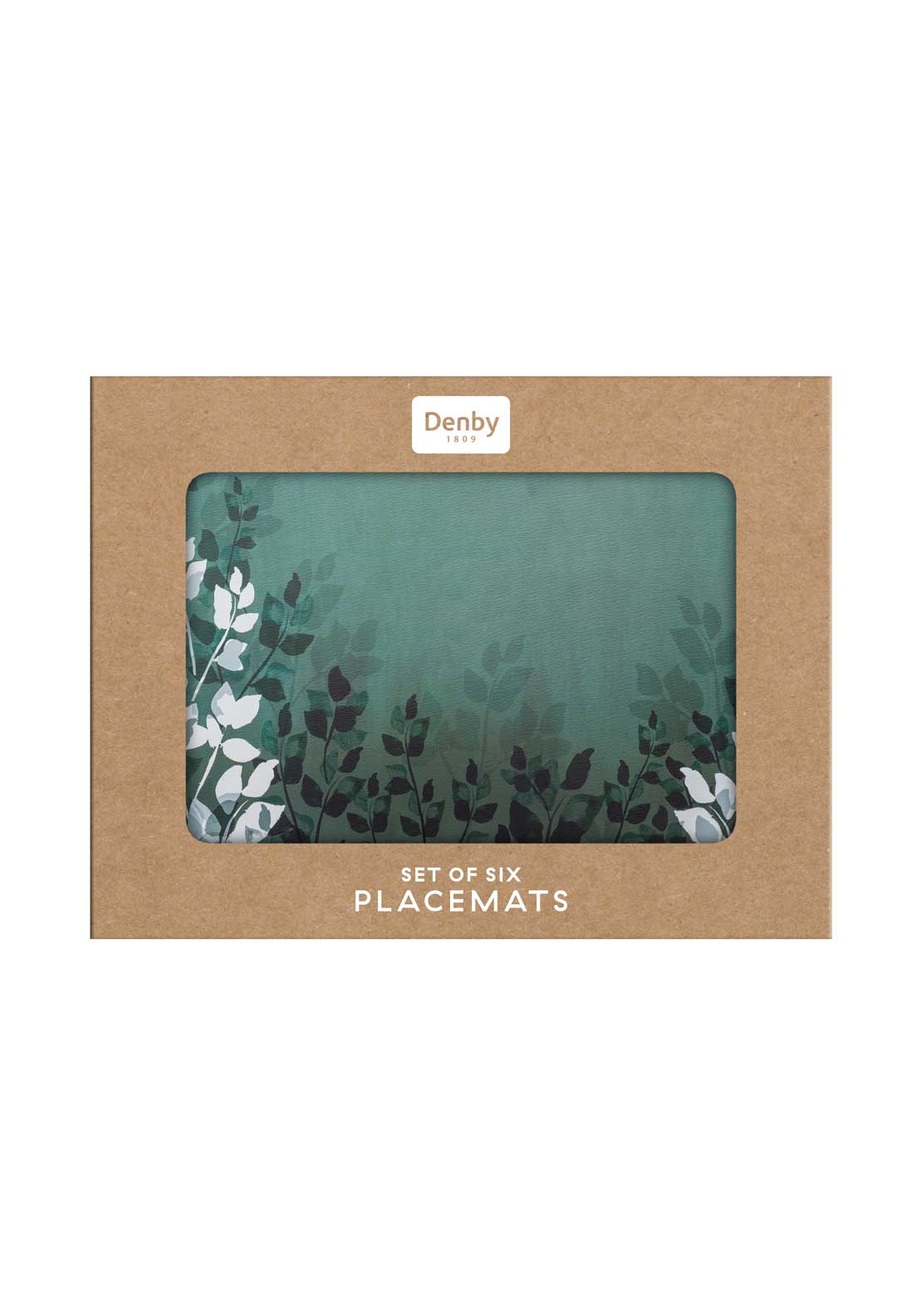 Colours Floral Placemats Set Of 6 - Green