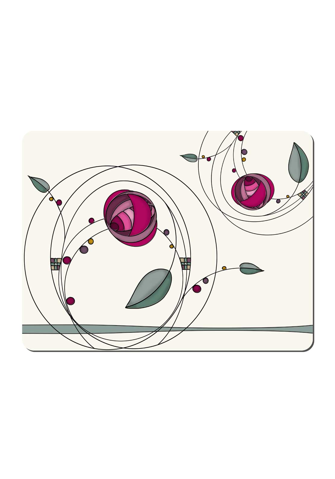 Denby Tiffany Rose Placemats Set Of 6 - Cream 1 Shaws Department Stores