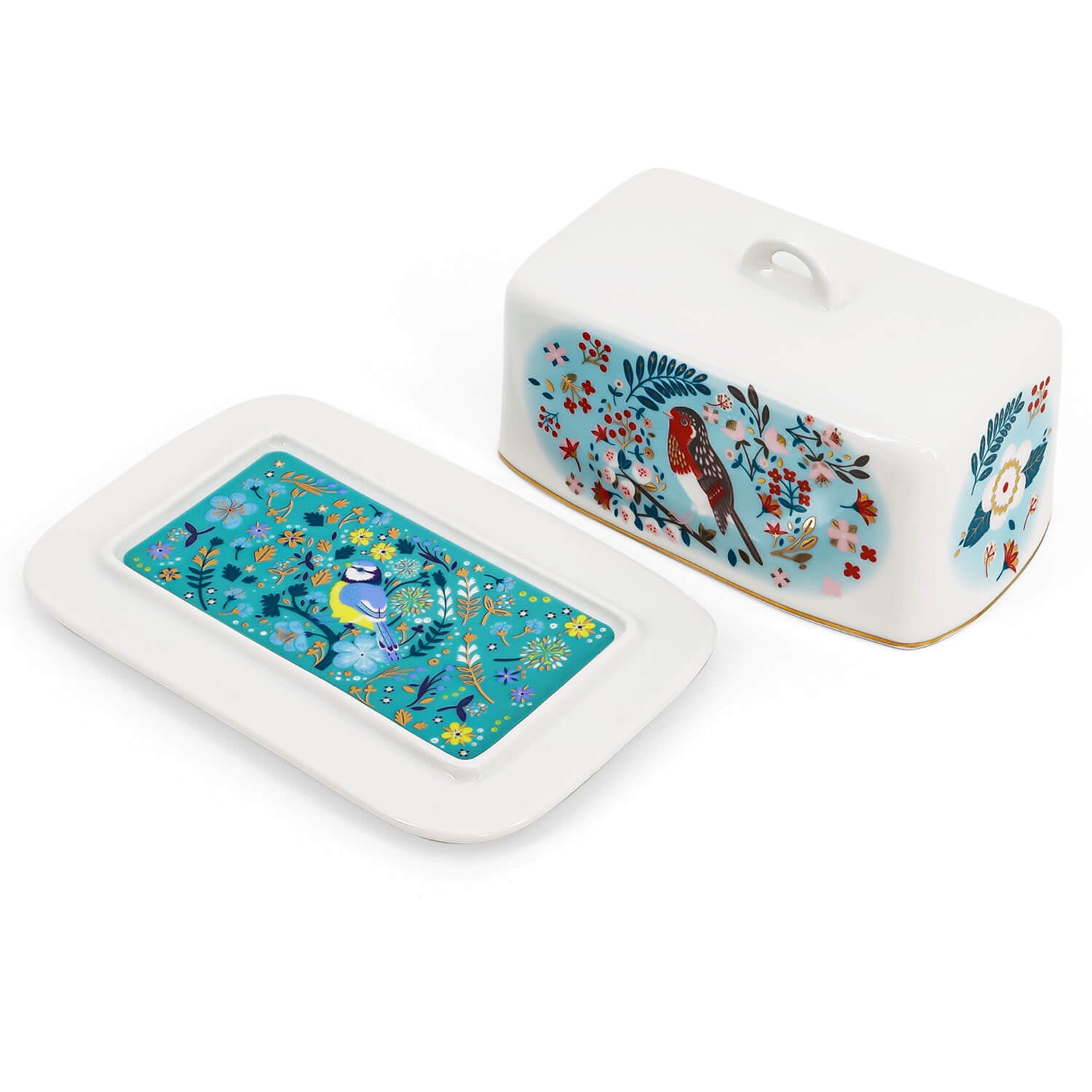 Tipperary Crystal Birdy Butter Dish 2 Shaws Department Stores