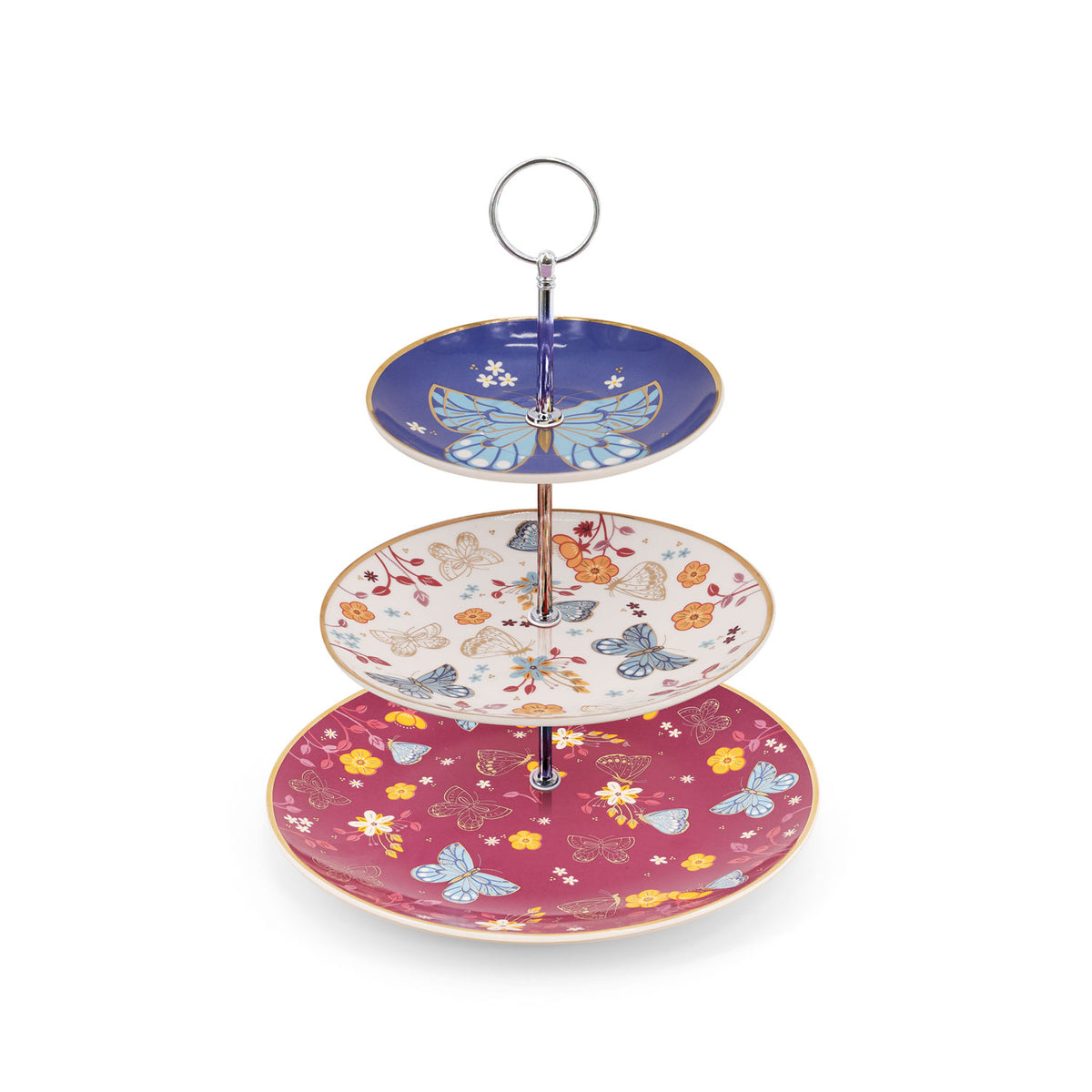 Tipperary Crystal Butterfly Cupcake Stand