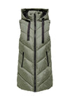 Skylar Hooded Waist Coat - Vetiver