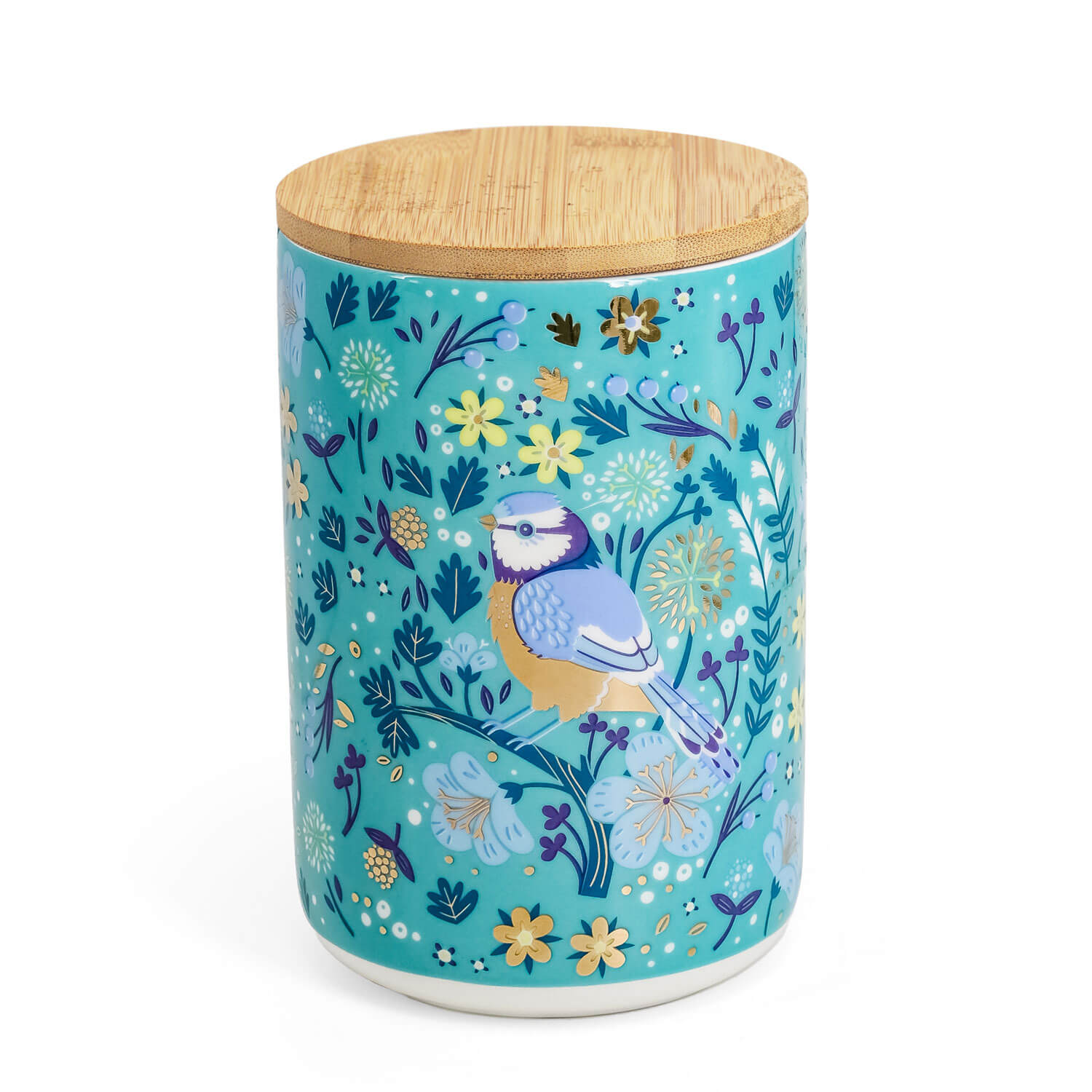 Tipperary Crystal Birdy Gold Tit Storage Jar 1 Shaws Department Stores