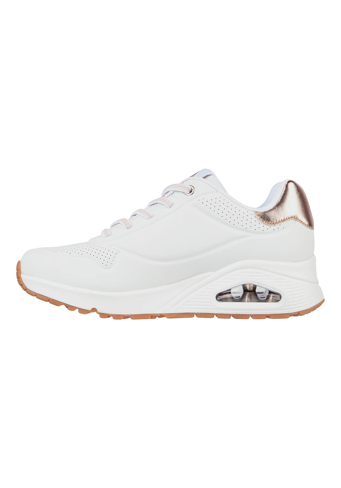 Skechers Street Uno Shimmer Away - White 3 Shaws Department Stores