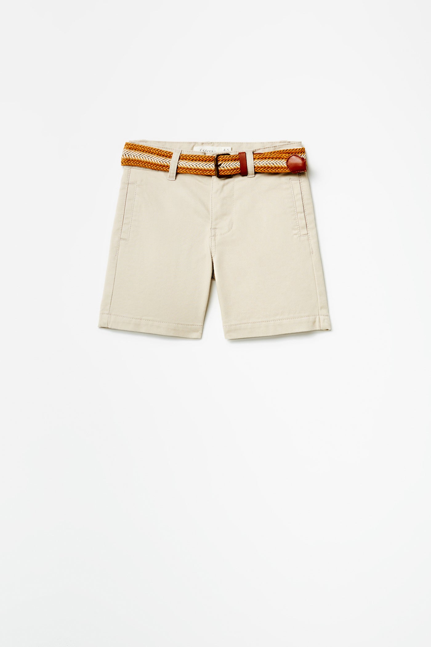 Sfera Formal Shorts With Belt - Beige / Camel 3 Shaws Department Stores